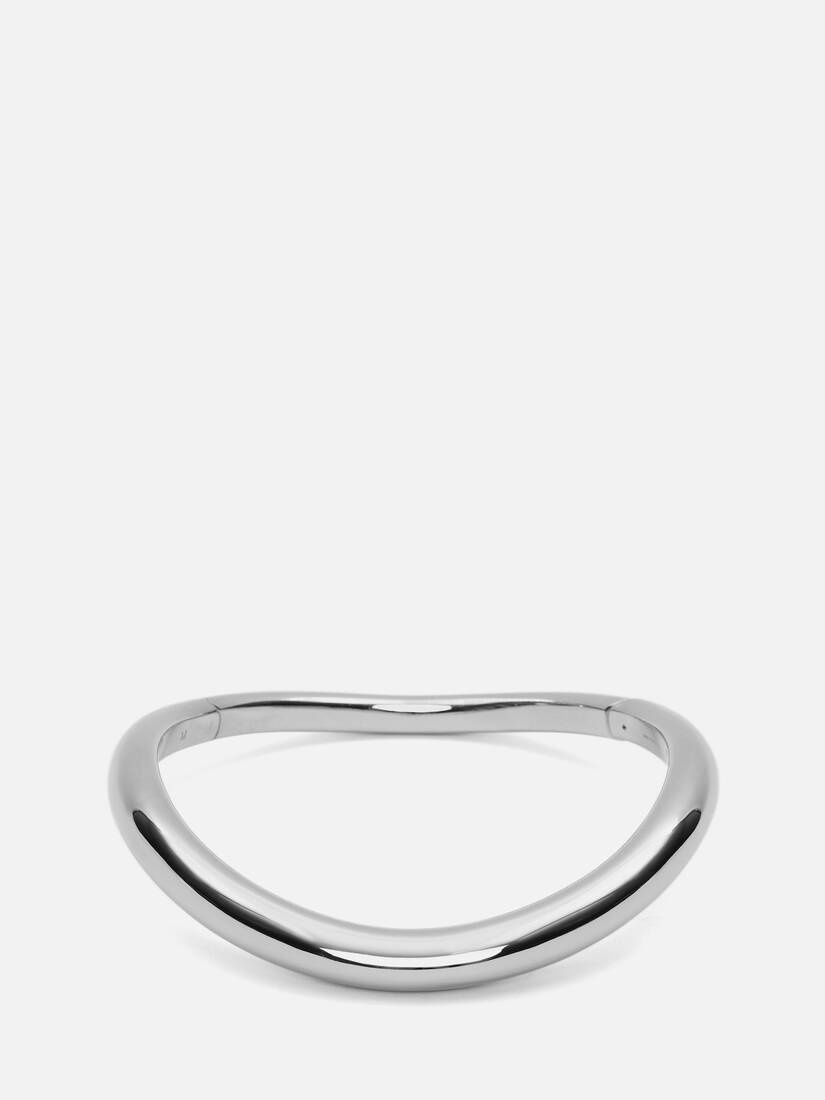 Tubular Choker in Antique Silver - 2