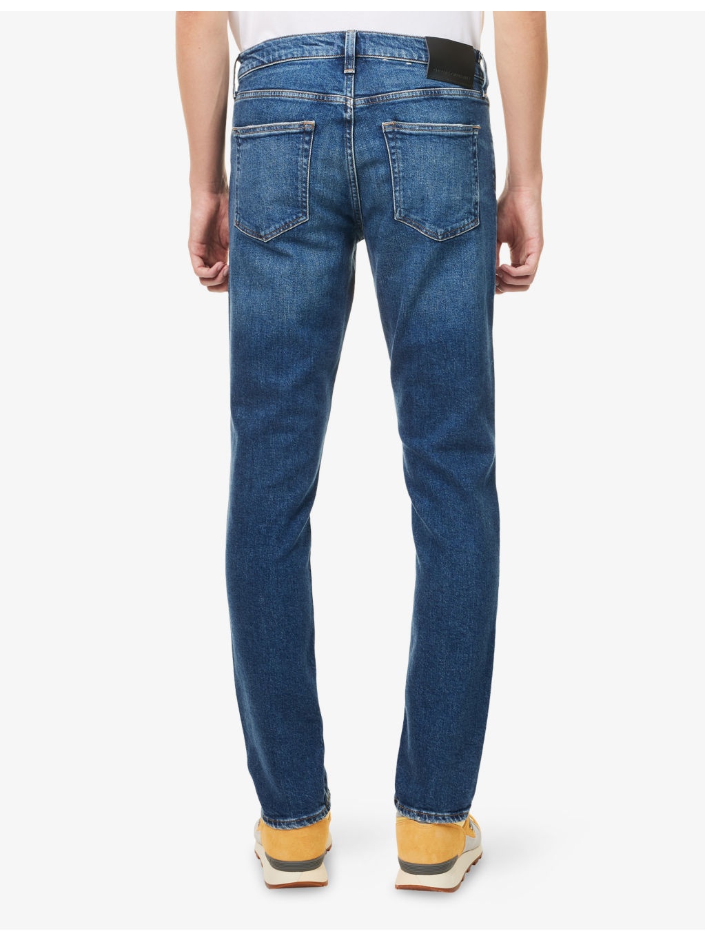 London tapered-leg slim-fit stretch-denim jeans - 4