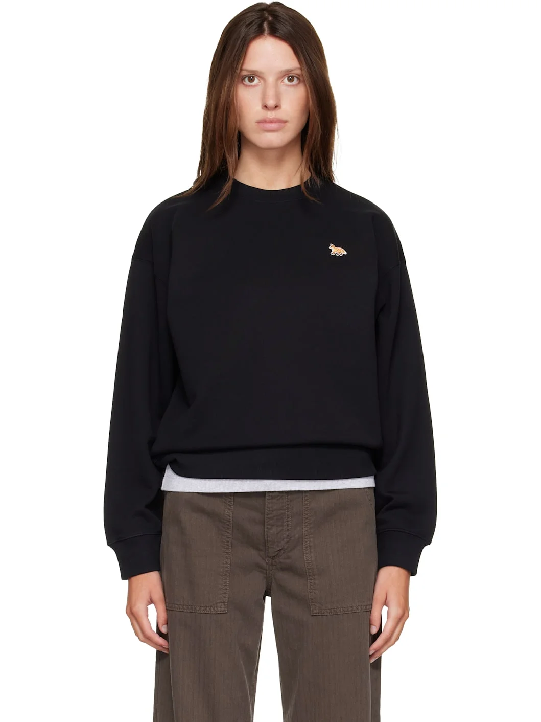 Black Baby Fox Comfort Sweatshirt - 1