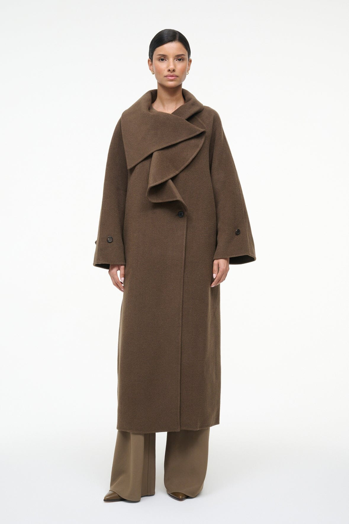 STAUD NOAH COAT TAUPE - 7