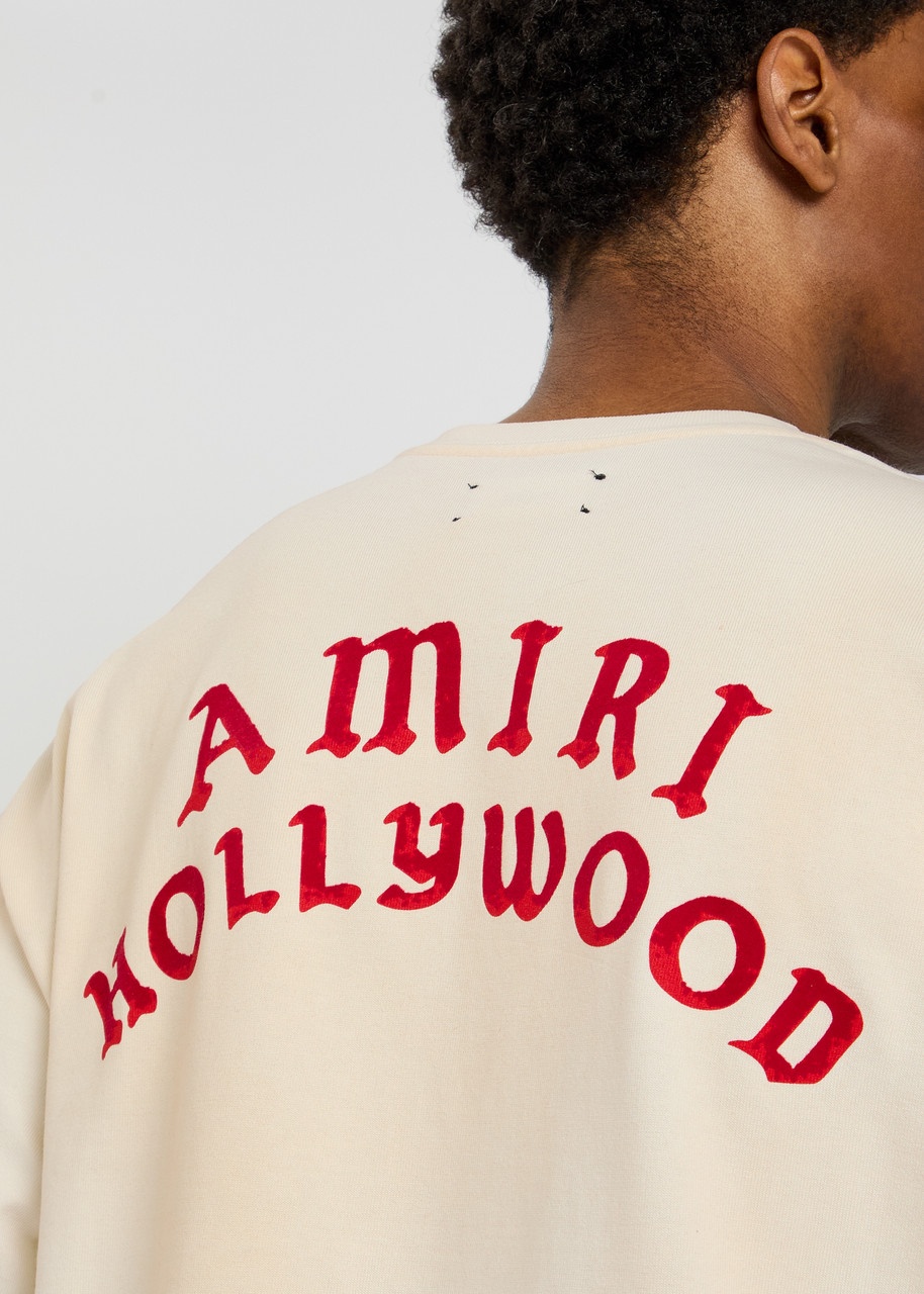 Amiri Hollywood Logo-appliquéd Cotton T-shirt - 5