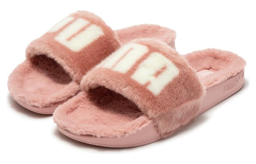 (WMNS) PUMA Leadcat 2.0 Fuzz Slides 'Carnation Pink' 387313-11 - 3