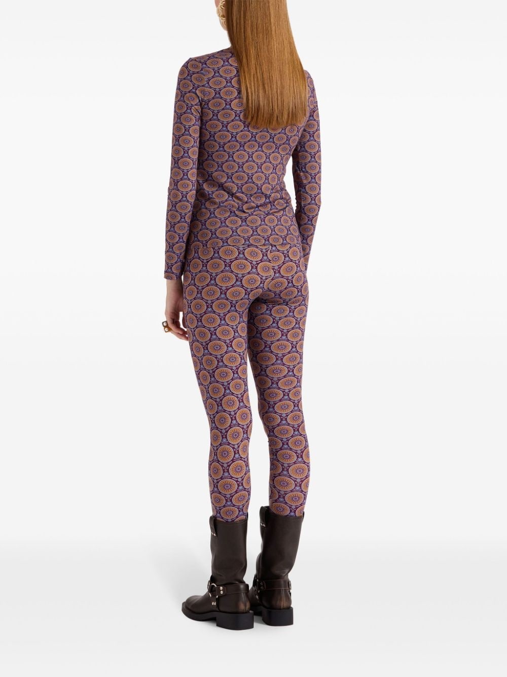 geometric-print leggings - 3