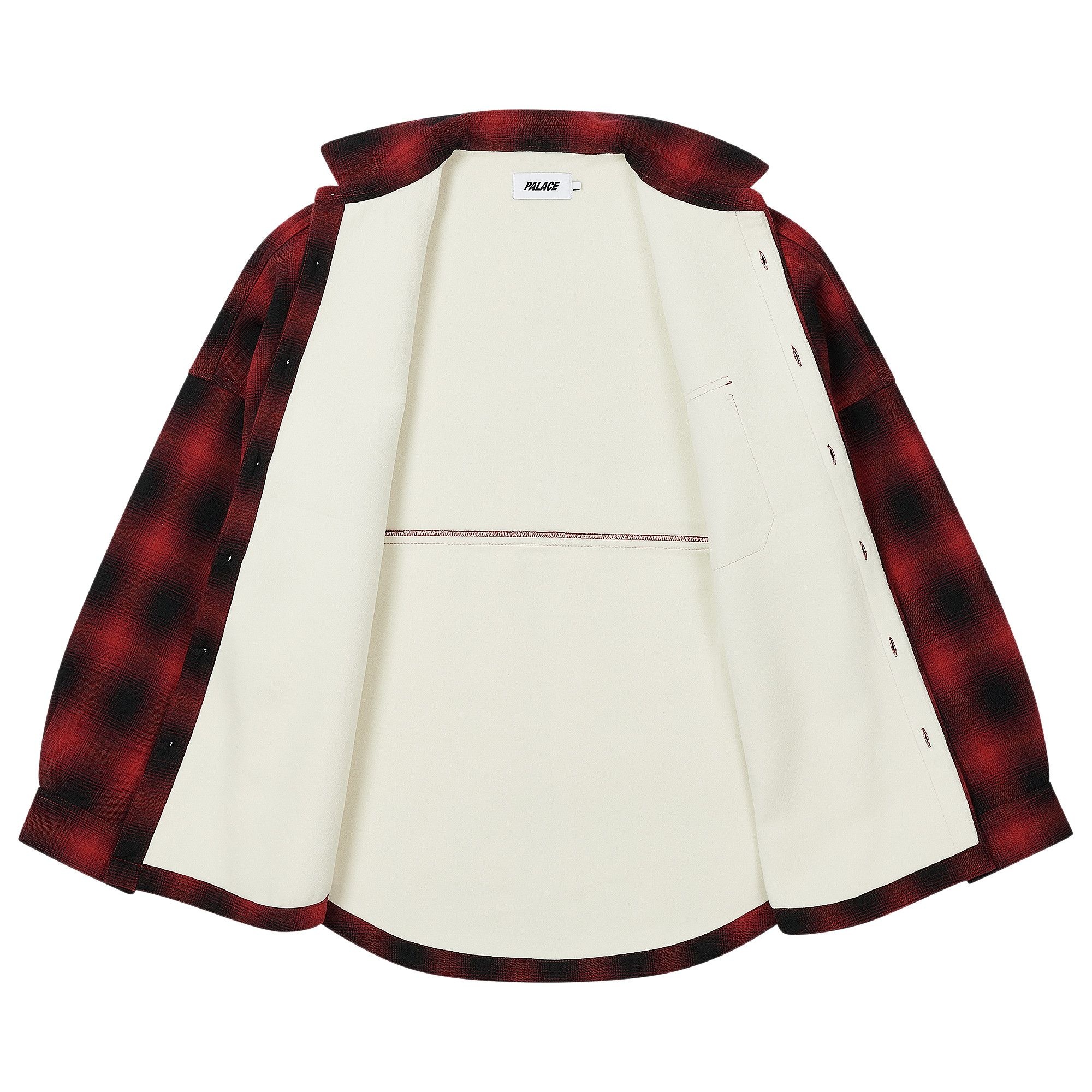 Palace Ombre Flannel Shirt 'Red' - 2