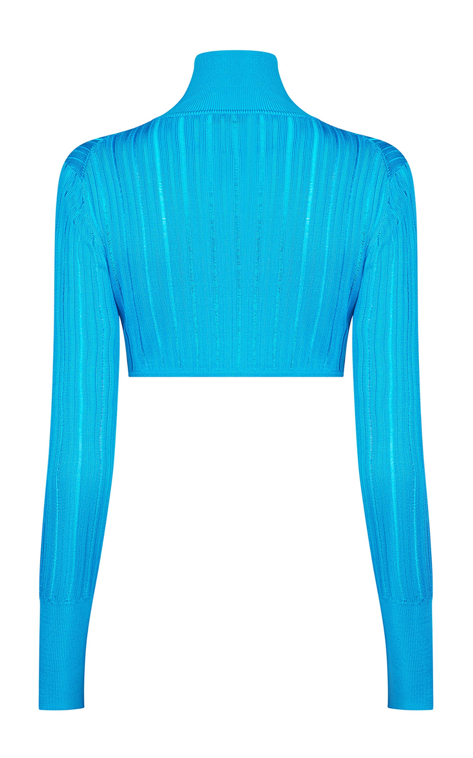 Crinoline Cropped Cardigan blue - 5