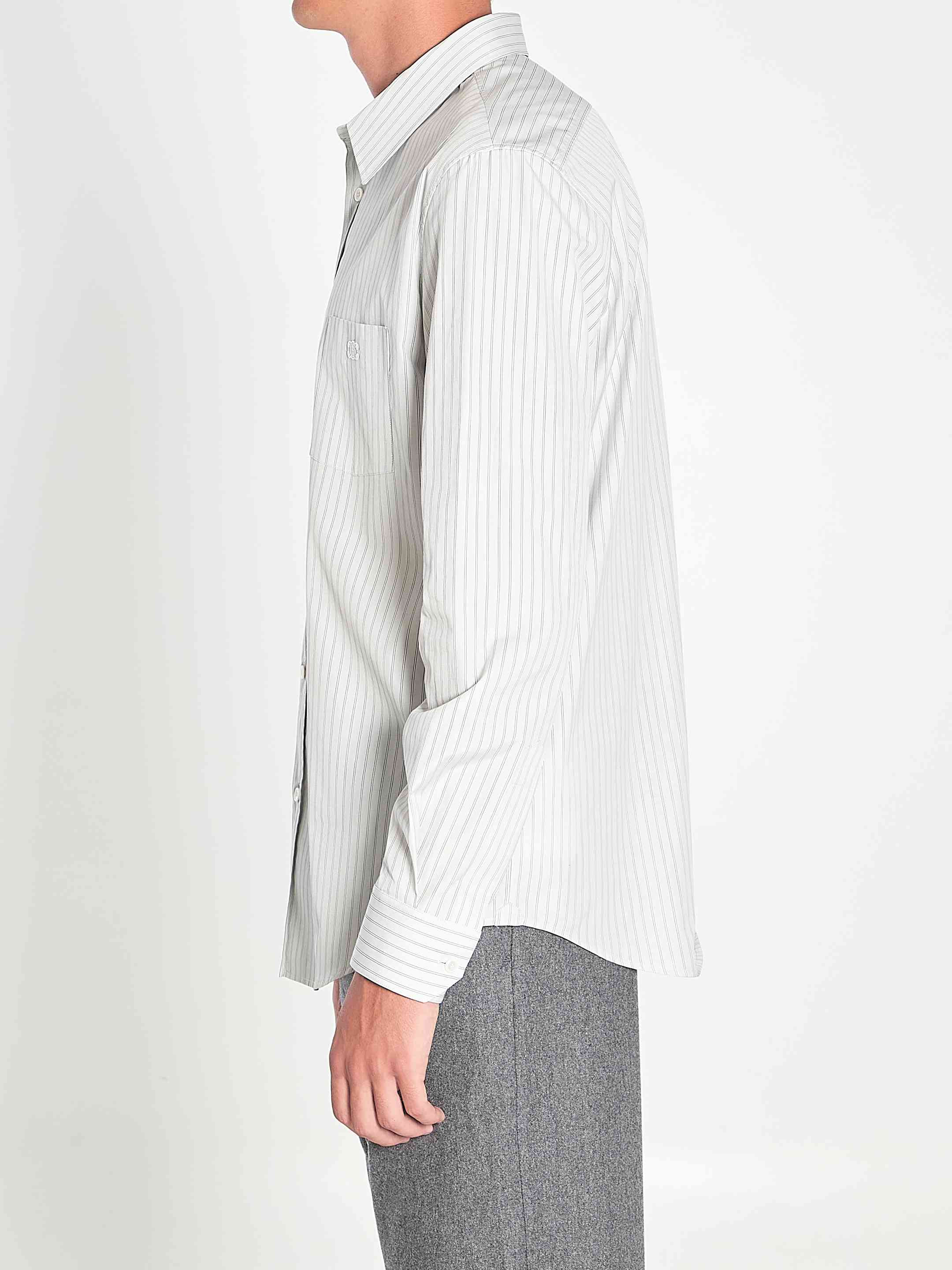 Celine Men Striped Cotton Shirt - 3