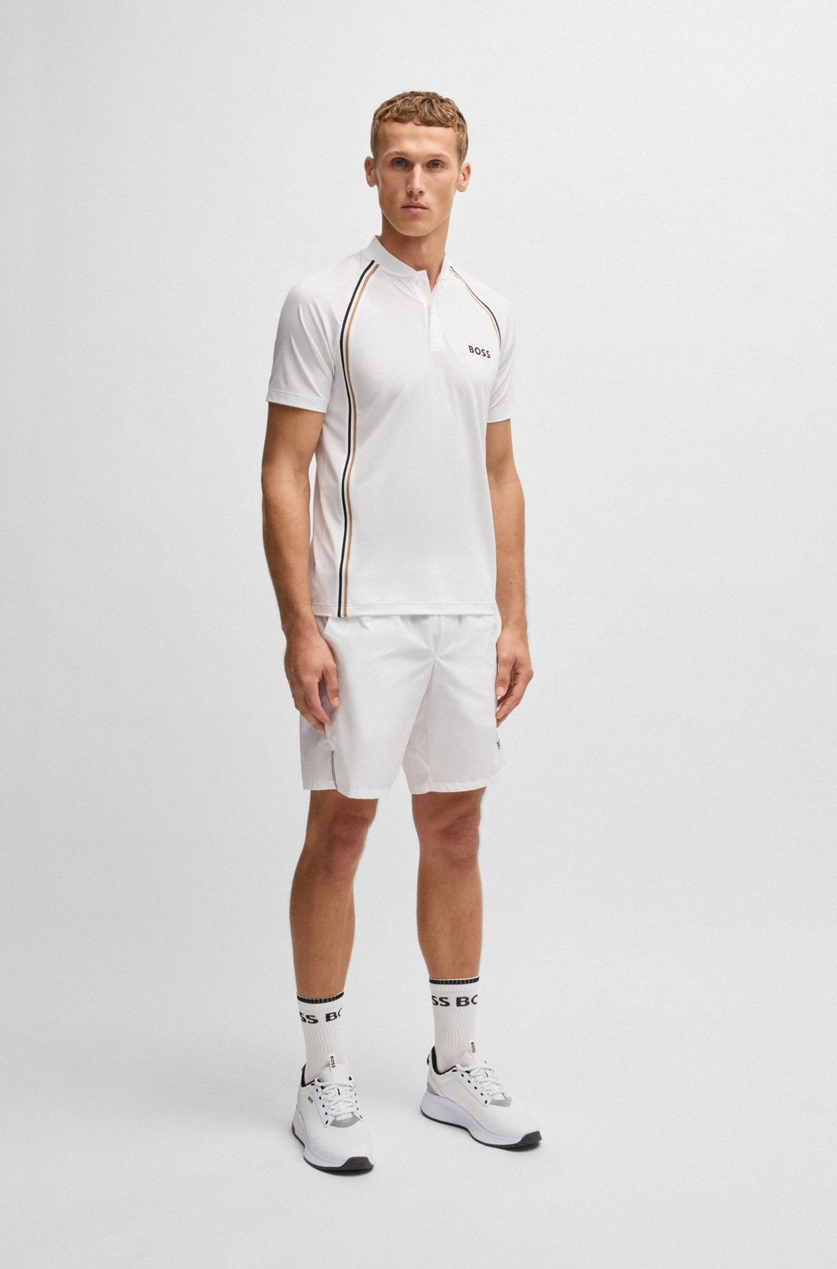 ACTIVE SLIM-FIT POLO SHIRT IN SUPER-STRETCH MESH - 4