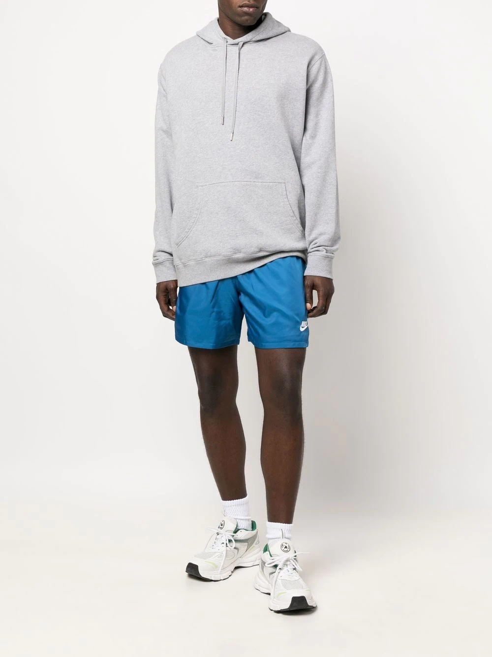 embroidered swoosh-logo shorts - 2