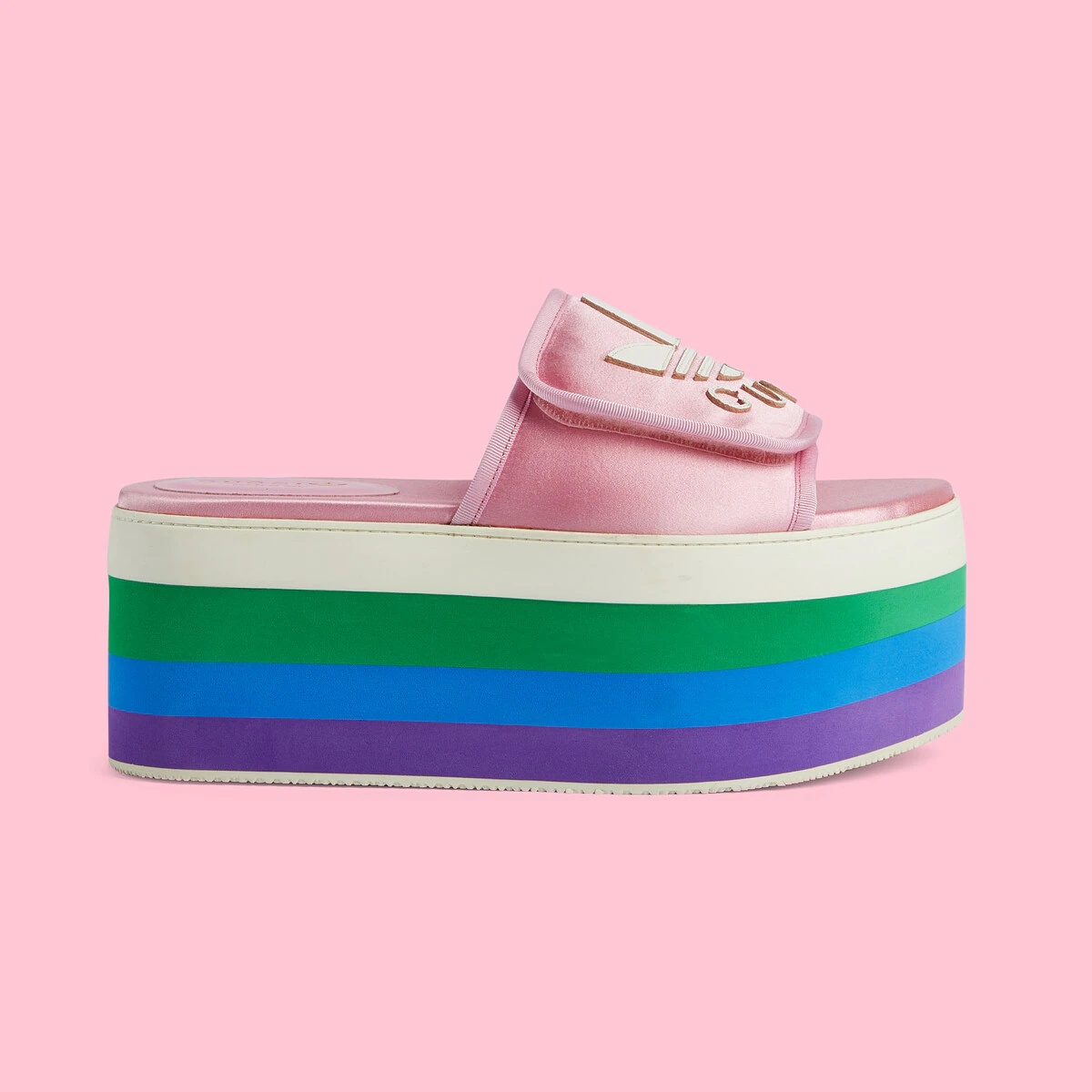 GUCCI adidas x Gucci women's platform sandal | REVERSIBLE