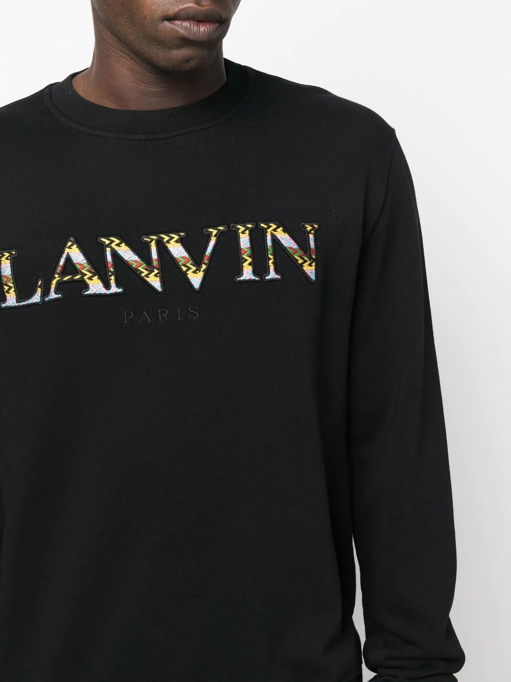 embroidered-logo sweatshirt - 5