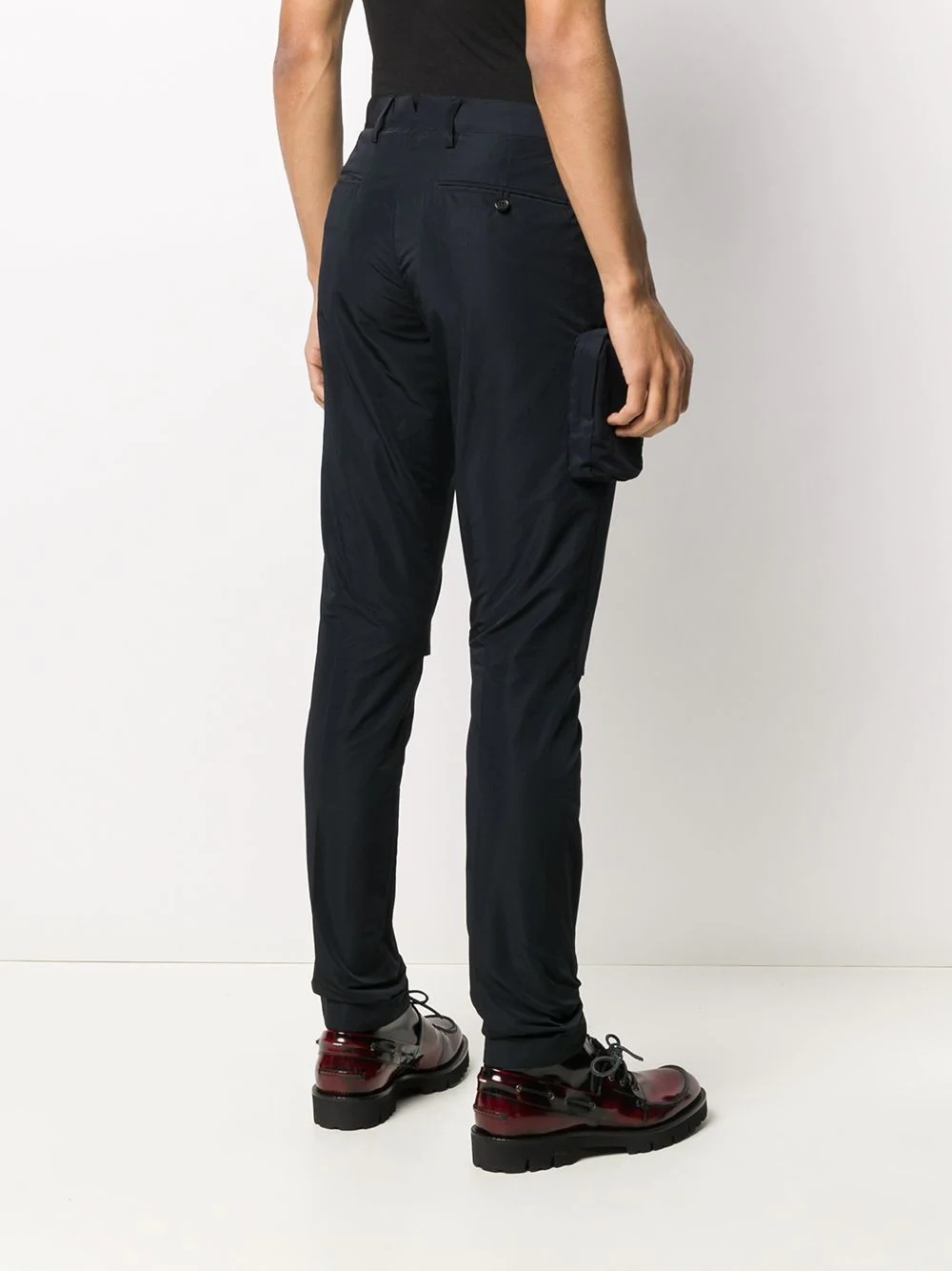 zip pocket skinny trousers - 4