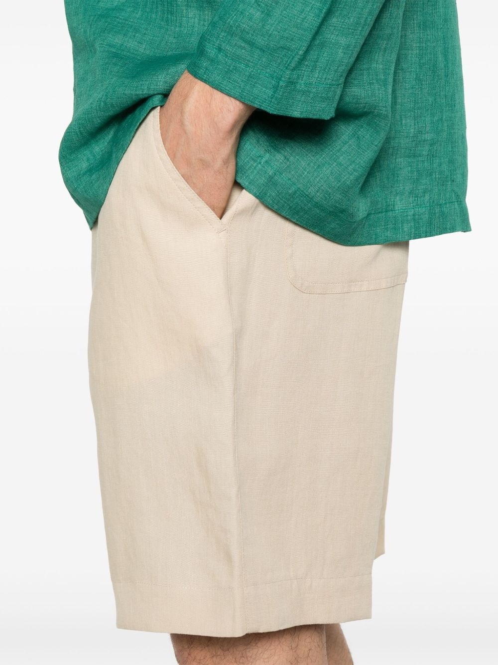linen shorts - 5