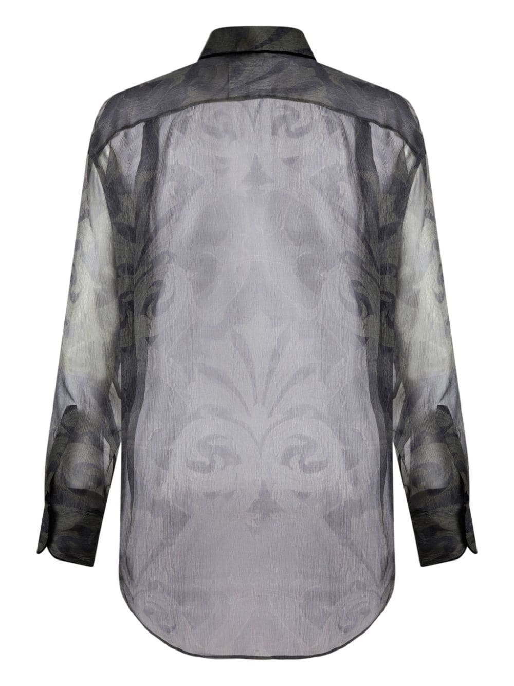printed silk shirt - 7