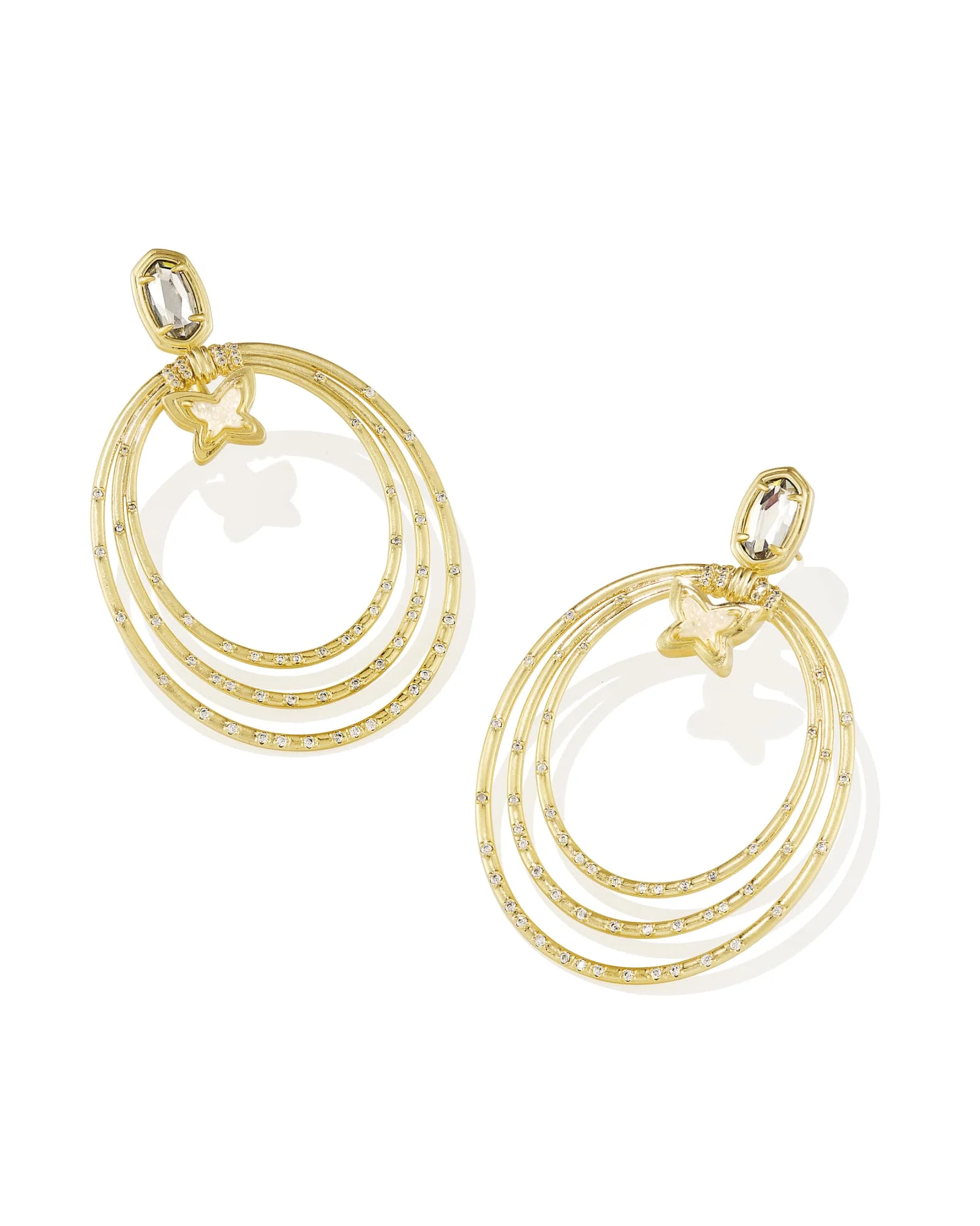 Dolly Parton x Kendra Scott Elliot Gold Convertible Statement Earrings - 1