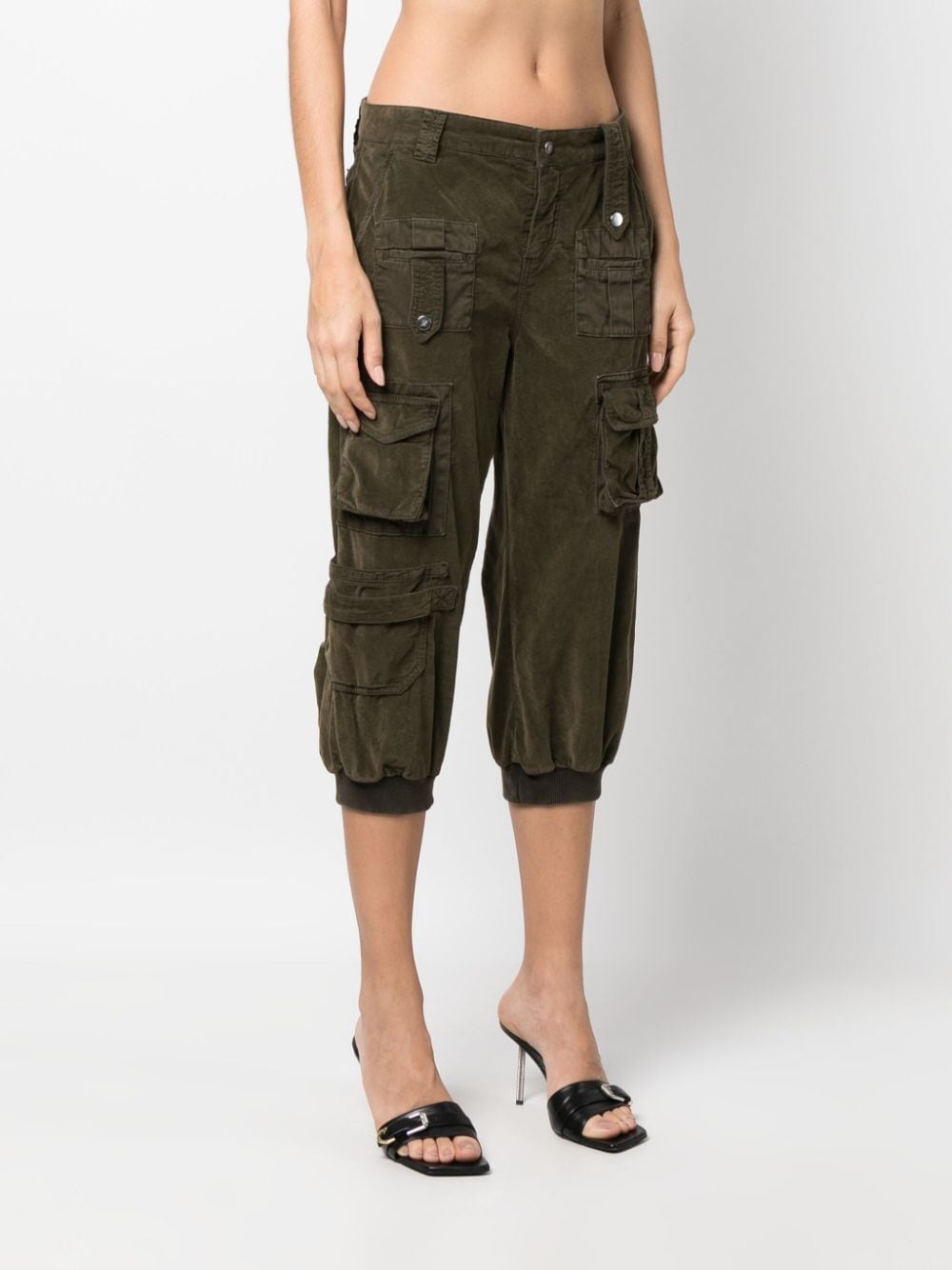 multi-pocket cropped trousers - 3