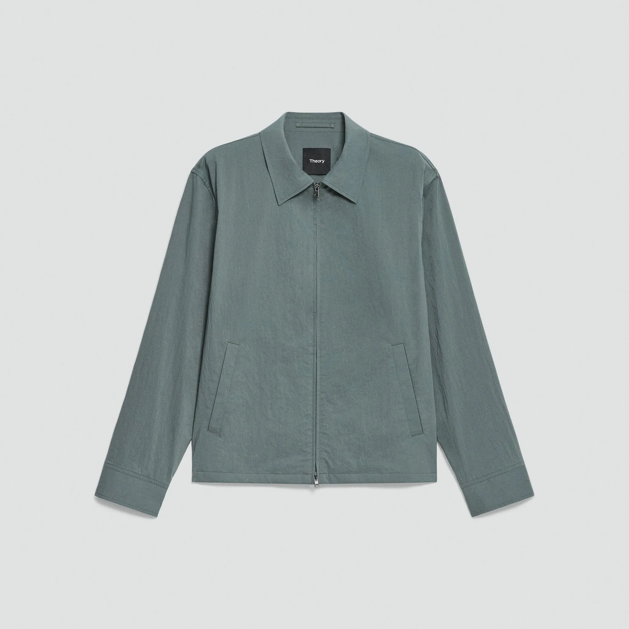 City Zip Jacket in Textured Nylon - 1
