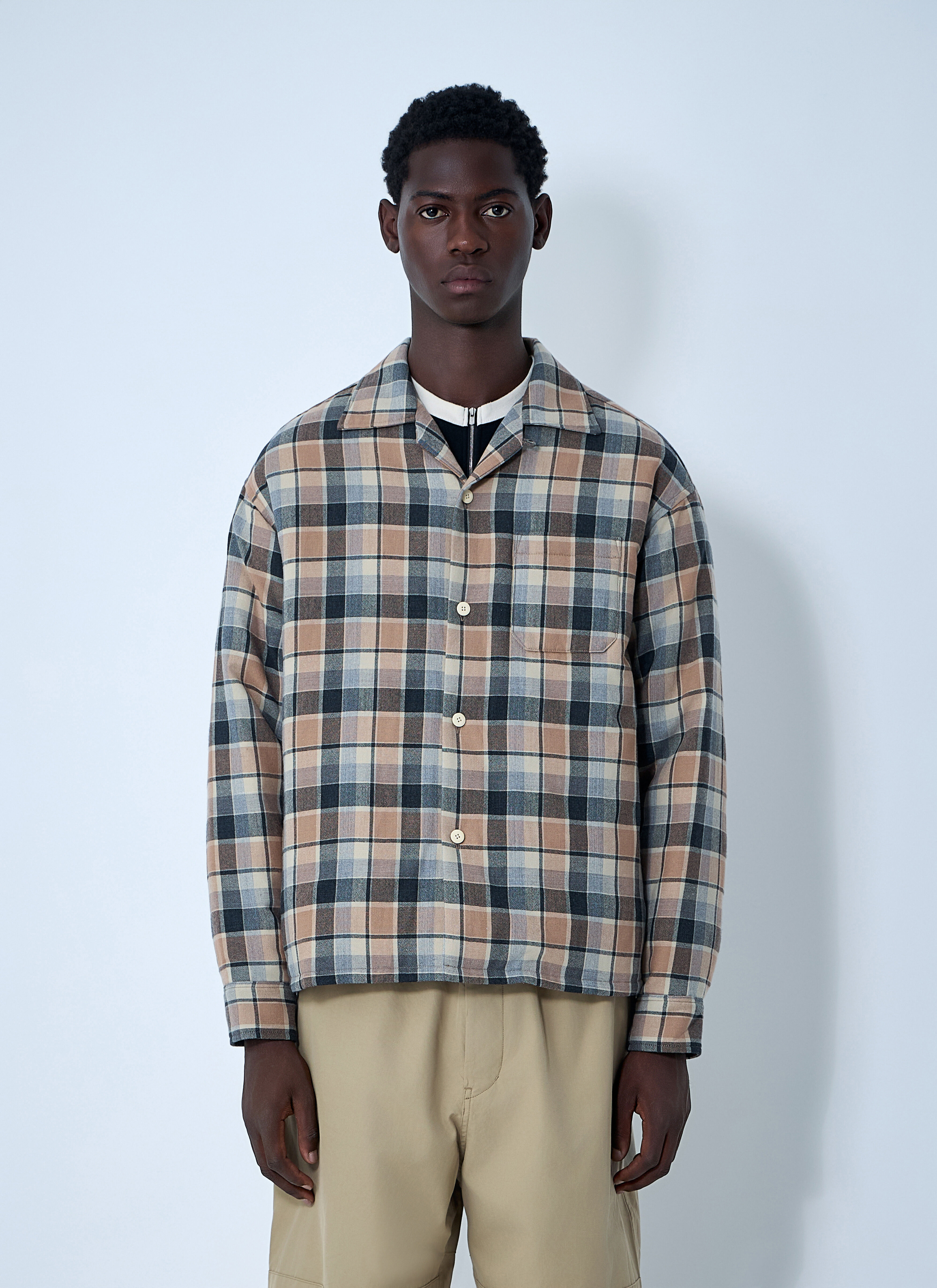 Check Down Jacket - 1
