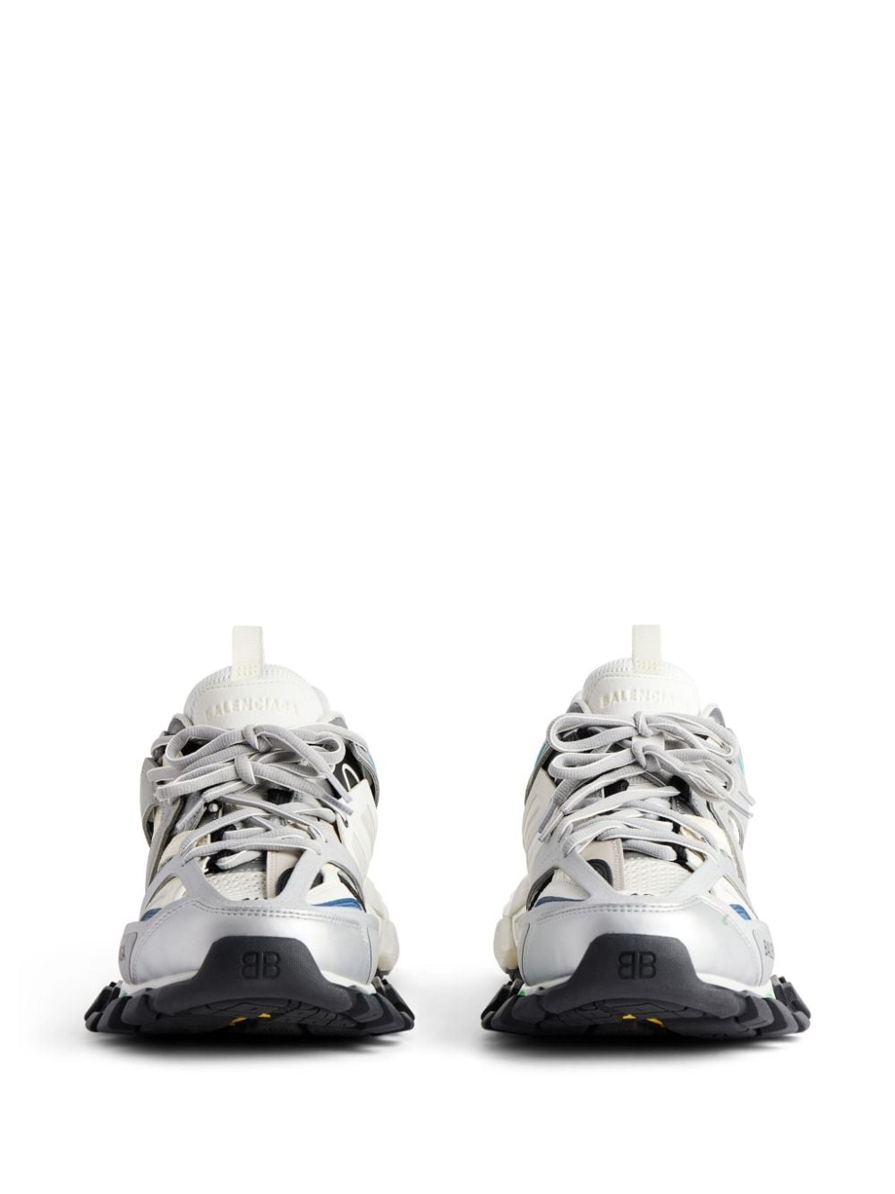 Track panelled-design sneakers - 4