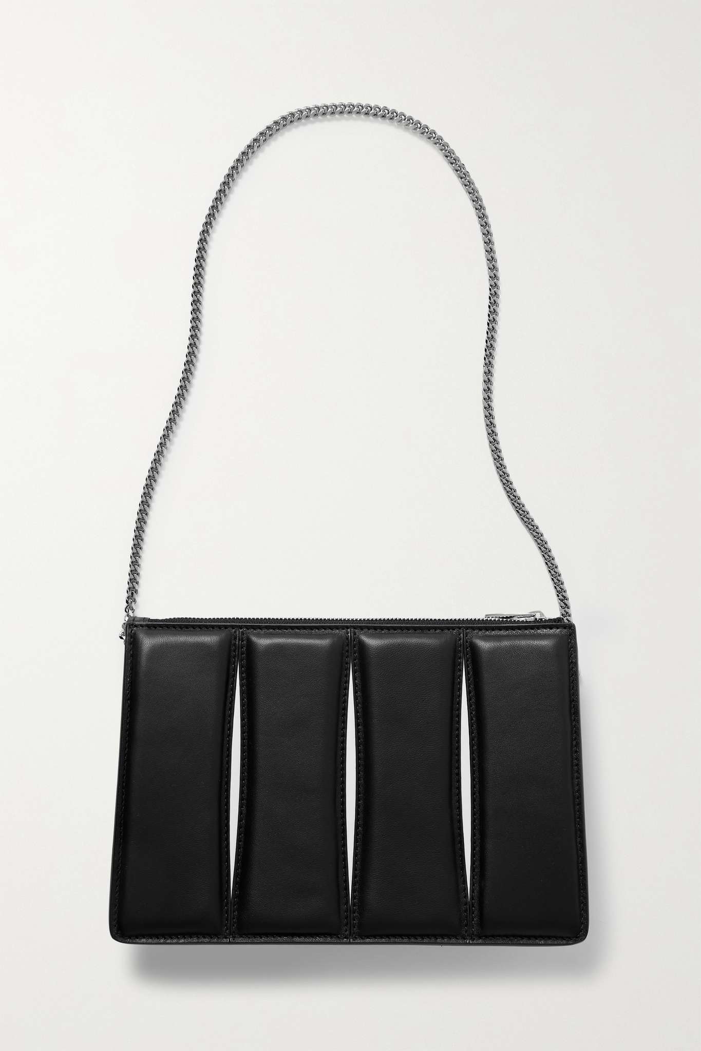 The Slash cutout two-tone leather shoulder bag - 3