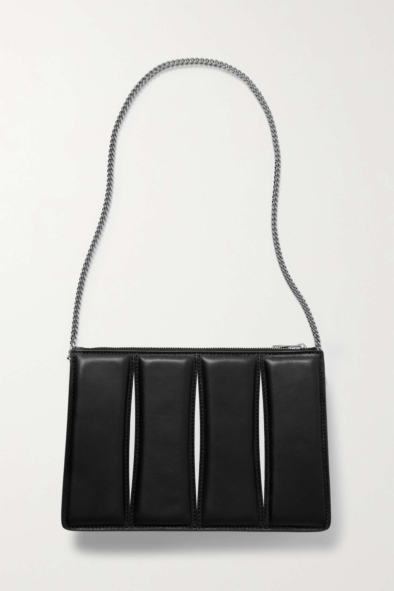 The Slash cutout two-tone leather shoulder bag - 3