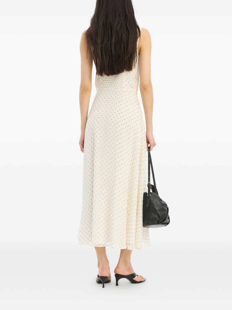 chiffon flared midi dress 3