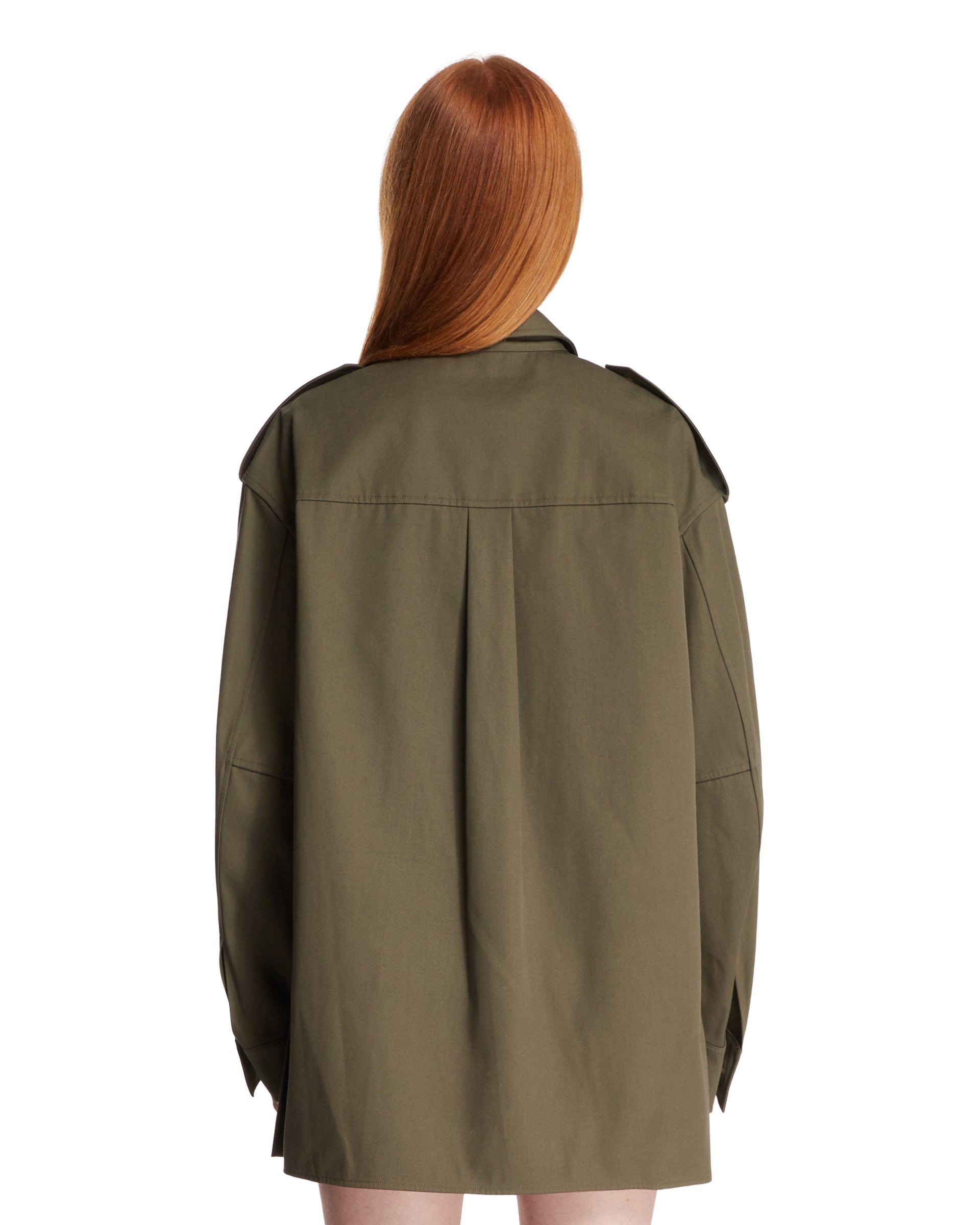 Alexander Wang Green Cotton Twill Jumpsuit | antonia