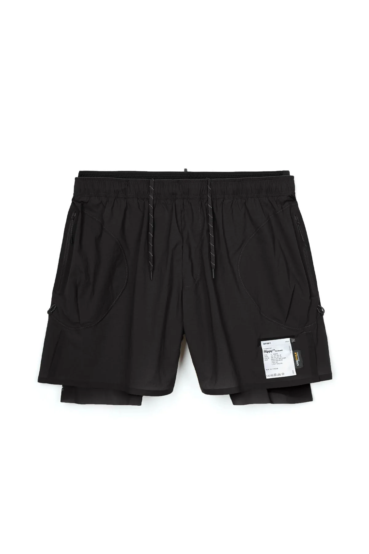 Rippy Cordura 5 Trail Shorts - Black - 1
