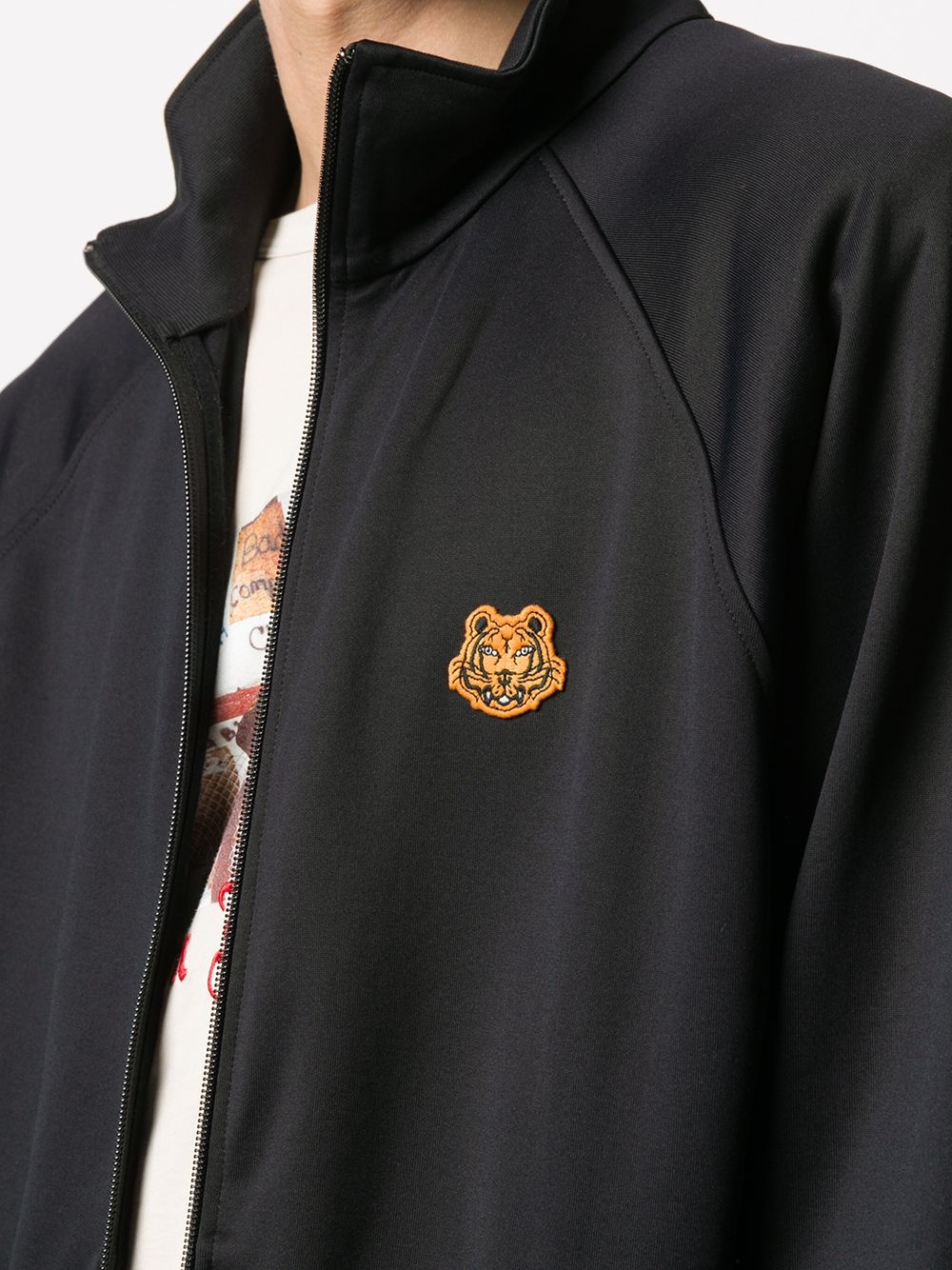 embroidered Tiger zipped jacket - 5