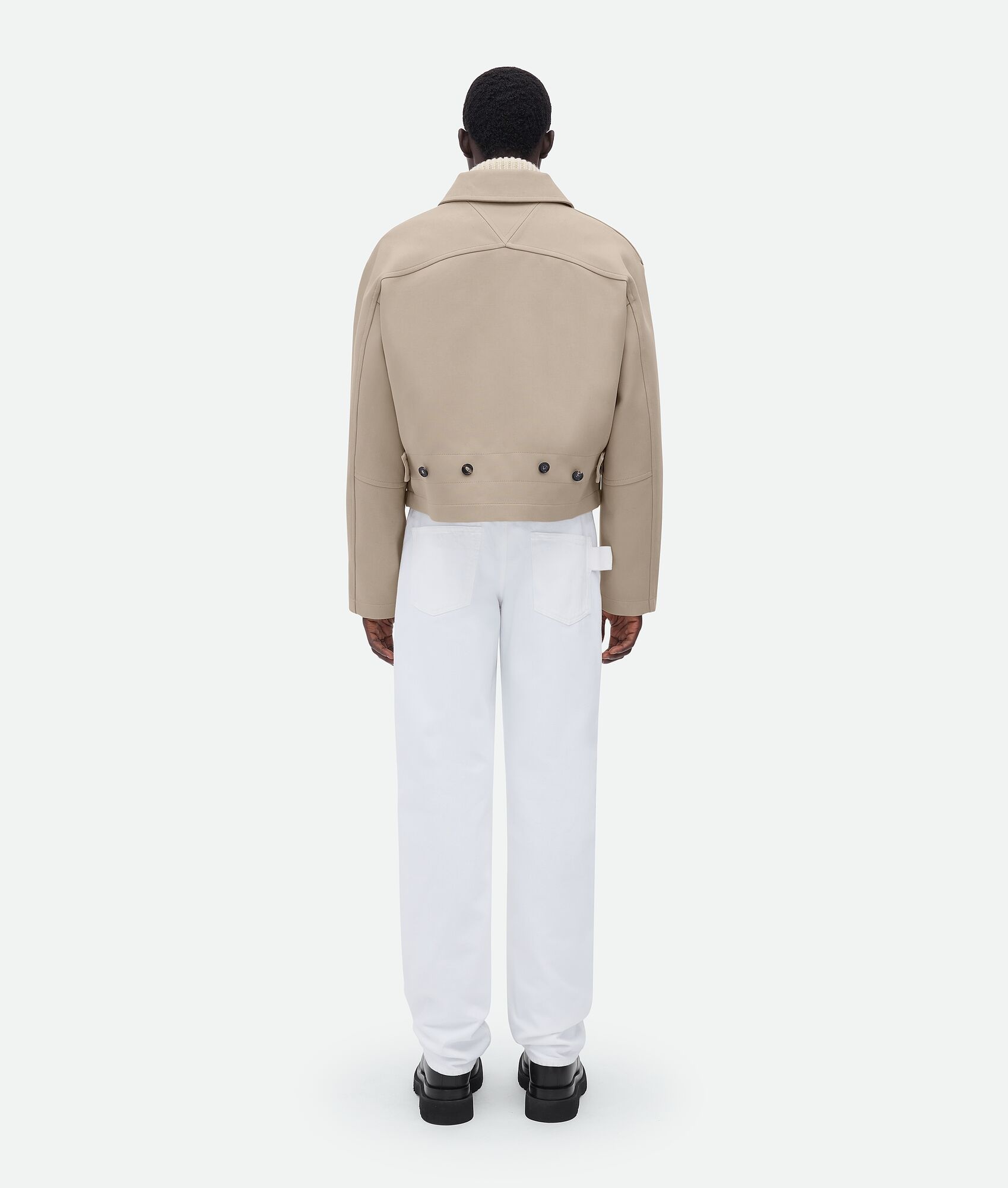 bonded wool and cotton jacket - 3