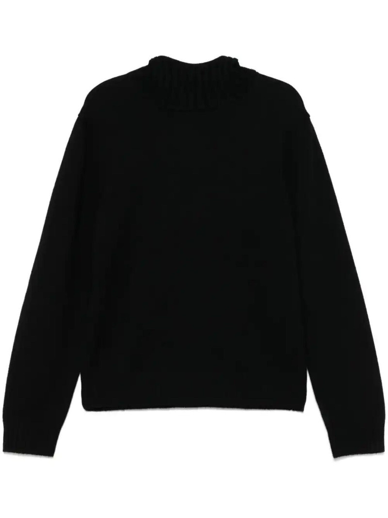 Fluffy 귀 Balaclava 스웨터 - 1