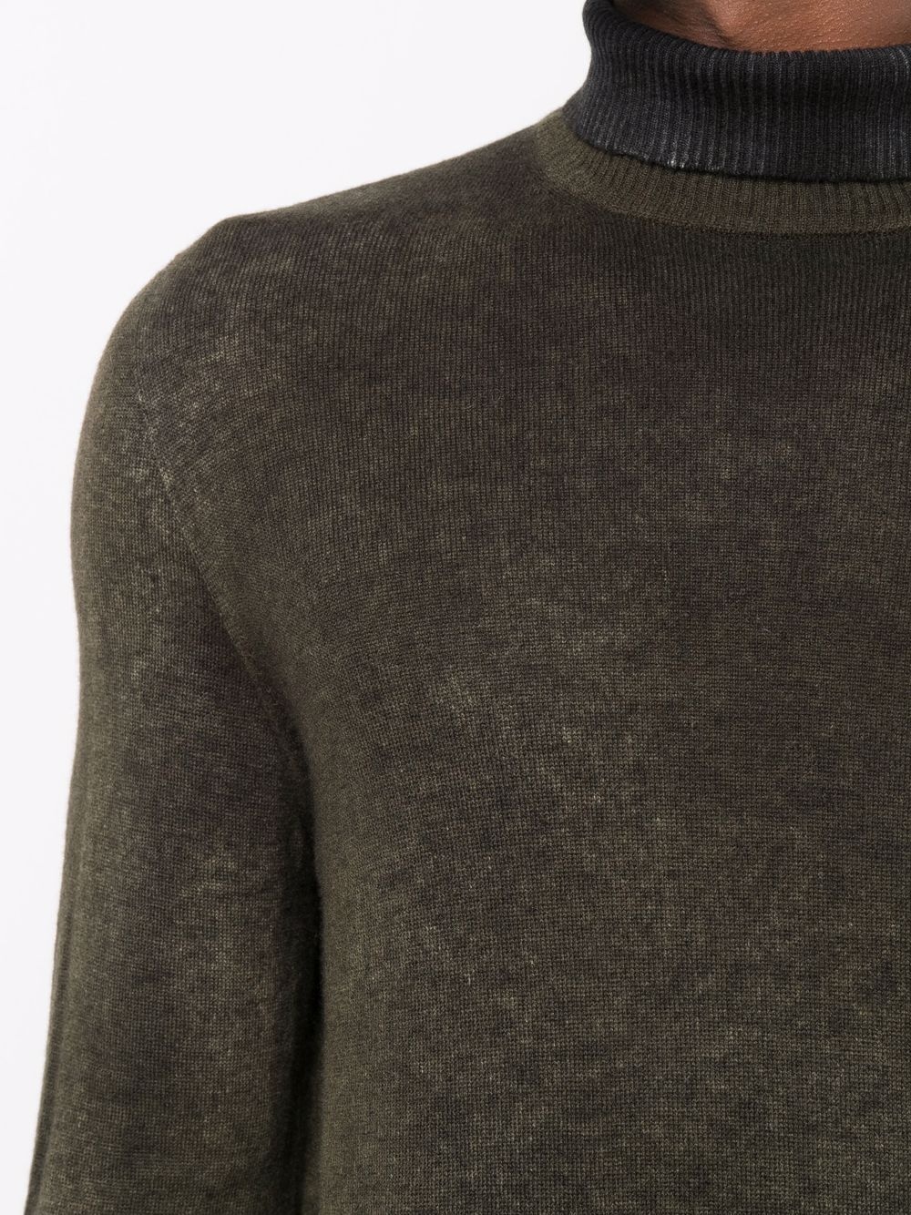 roll-neck cashmere jumper - 5