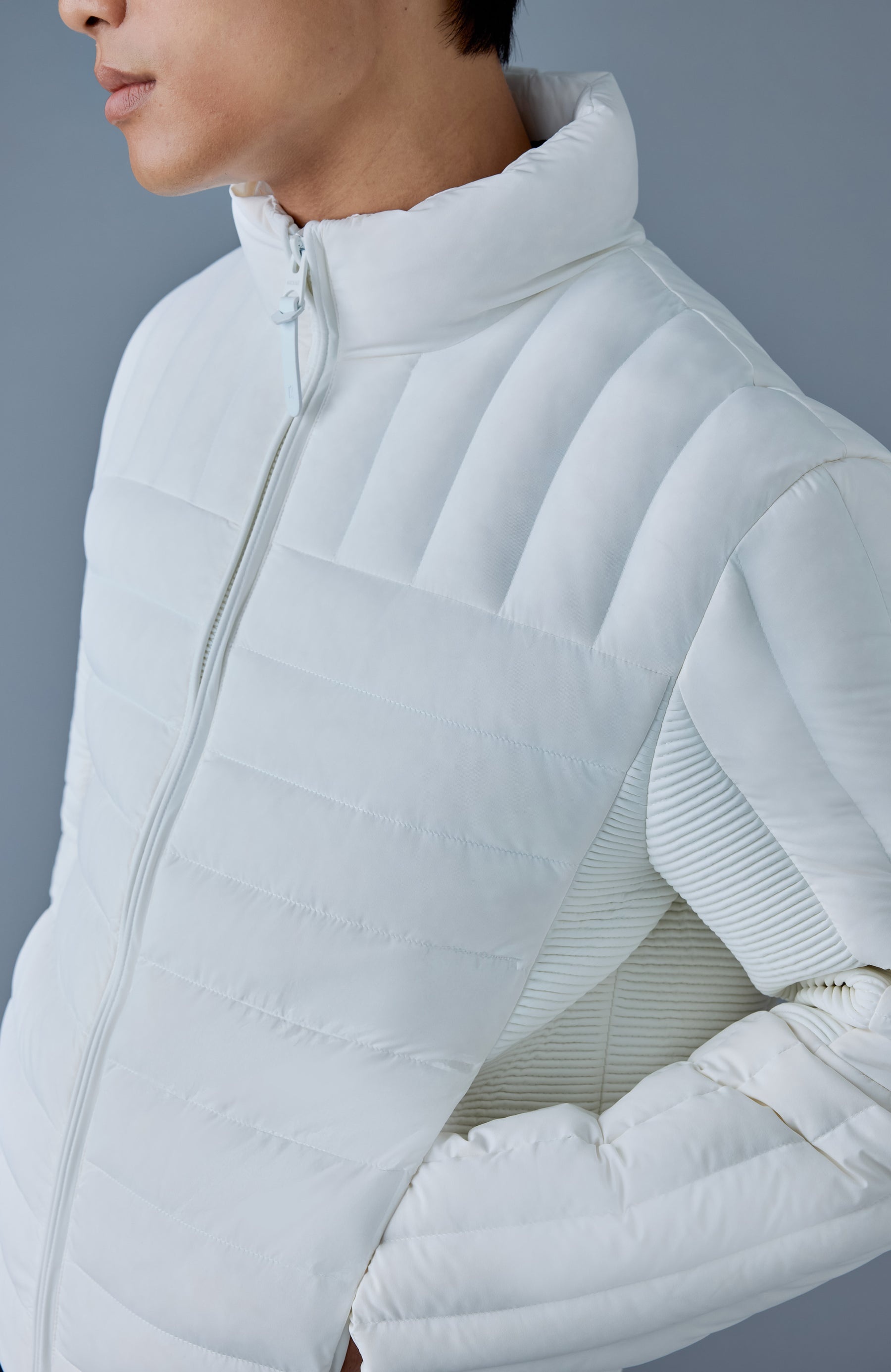 TRAVIS Perpendicular channel quilt down jacket - 5