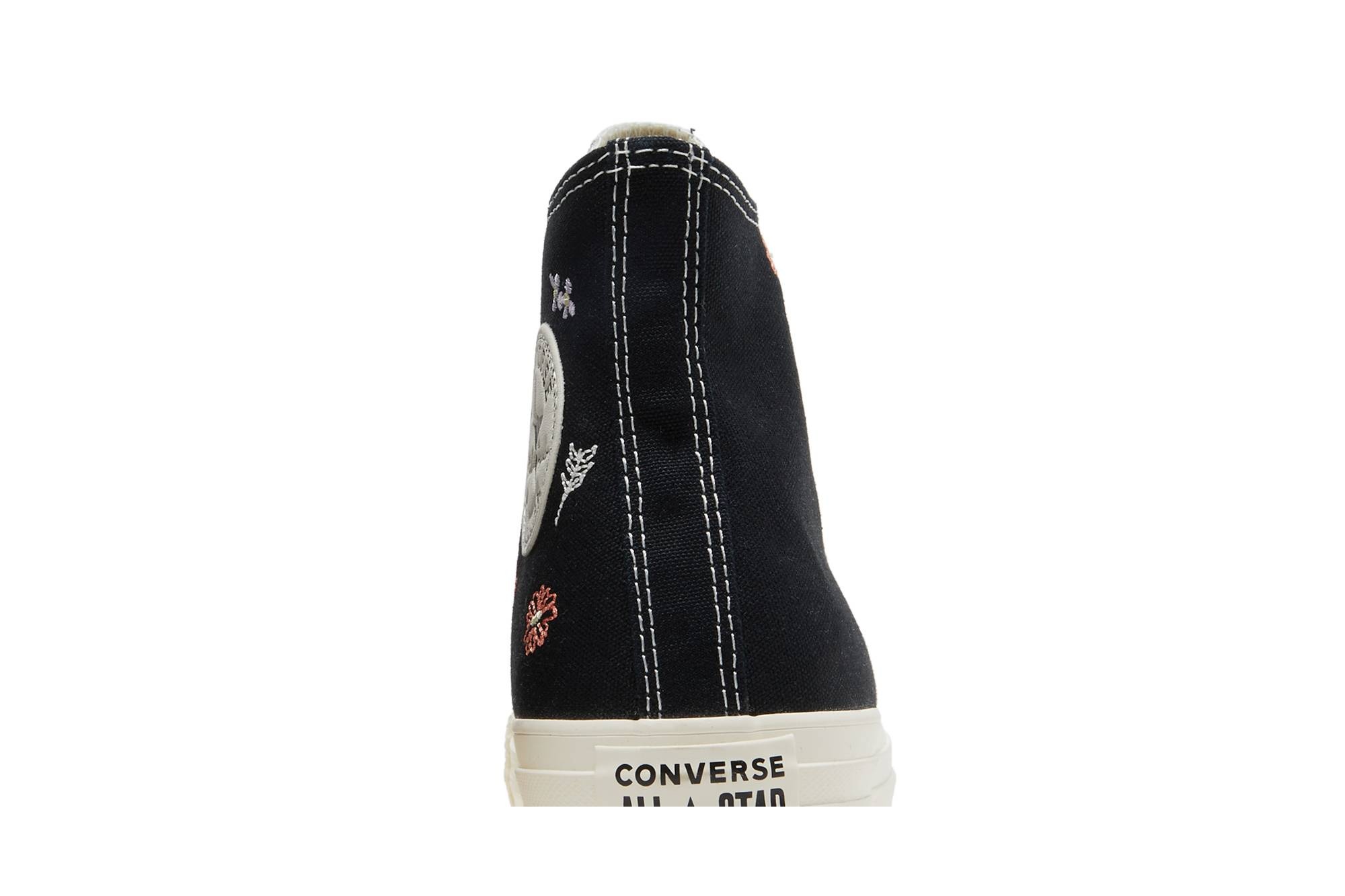Wmns Chuck Taylor All Star High 'Embroidered Floral - Black' - 7