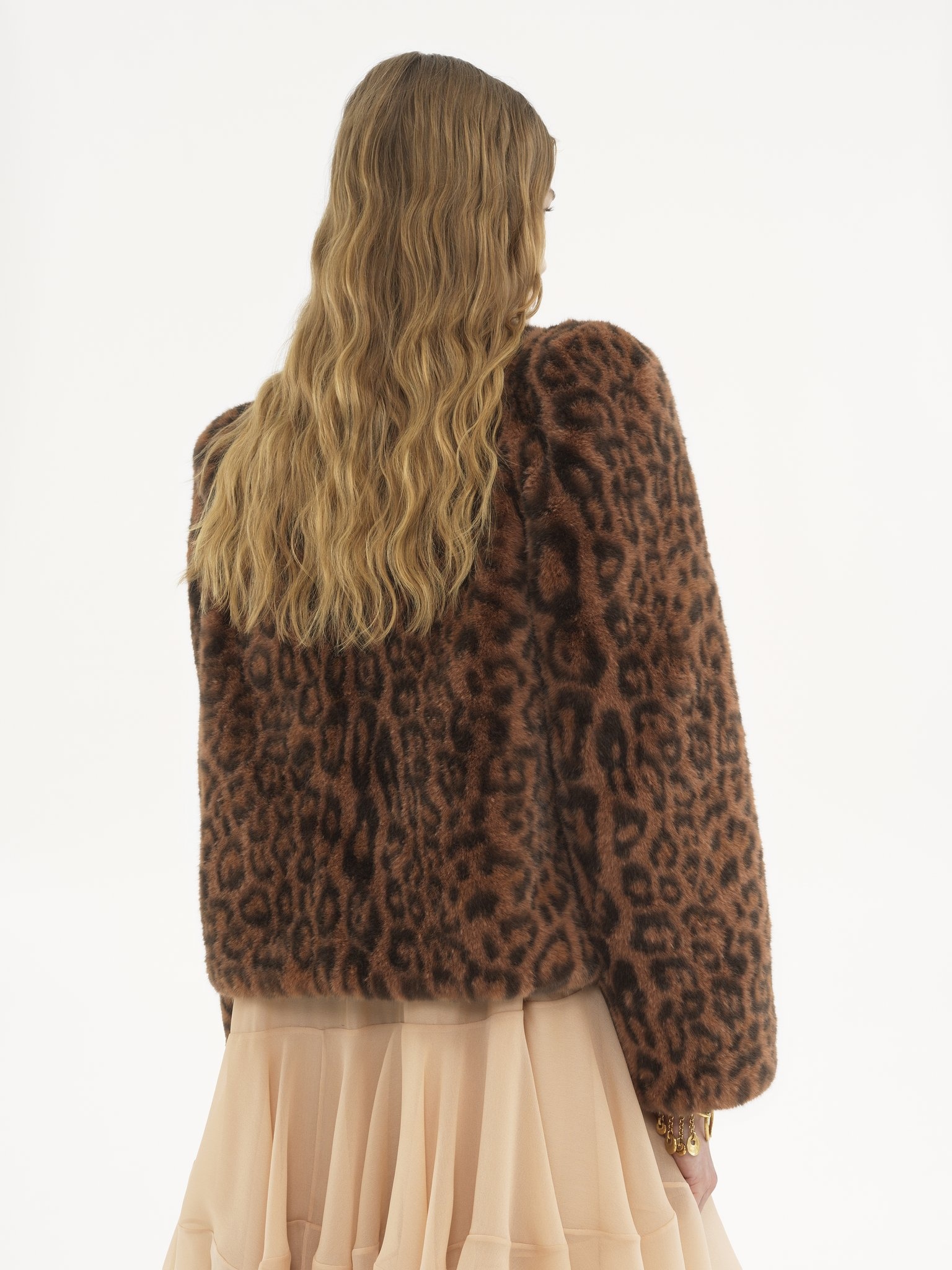 BOXY JACKET IN FAUX FUR - 5