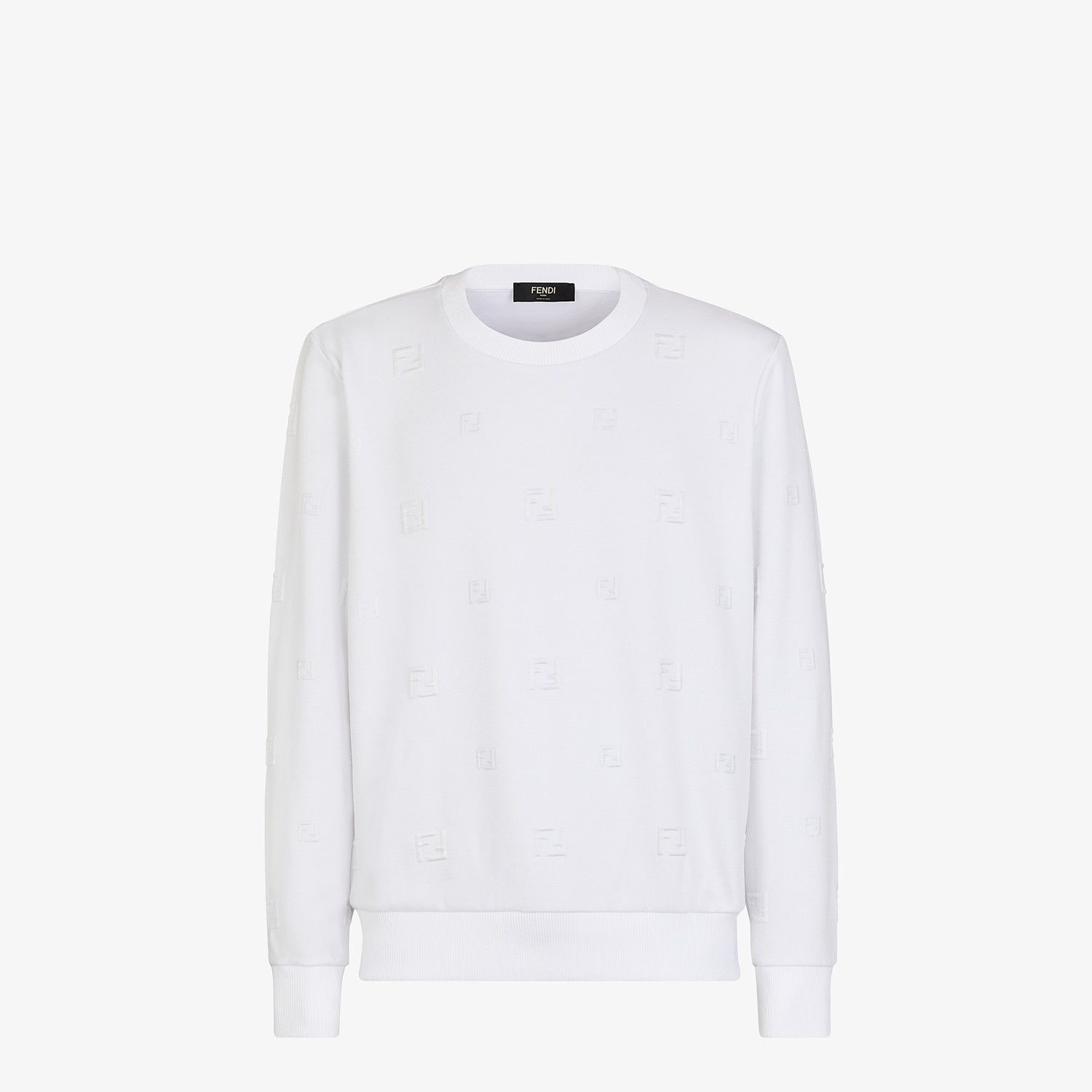 White cotton sweatshirt - 1