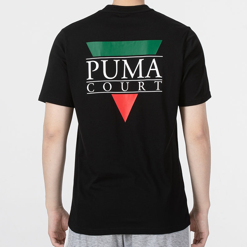 PUMA Tennis Club Graphic Tee 'Black' 536958-01 - 4
