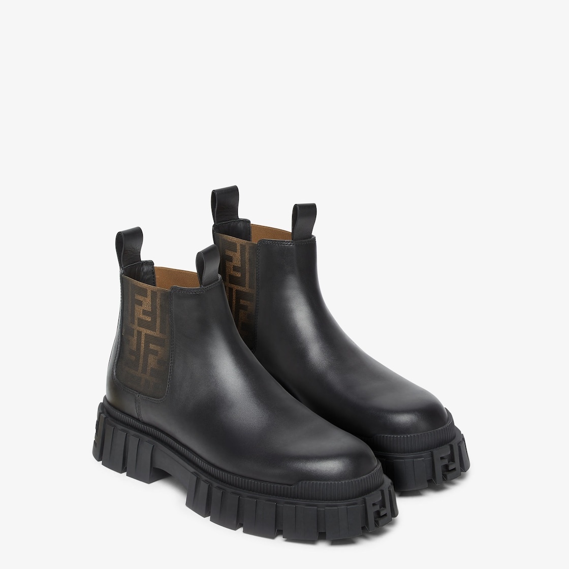 【FENDI】BOOTS◆7U1696AOT6 Fendi Force Chelsea Boots Leather Black | Fendi