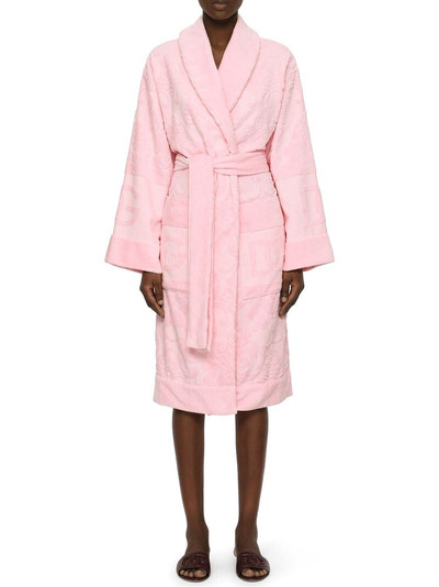 Dolce & Gabbana Cotton jacquard bathrobe outlook