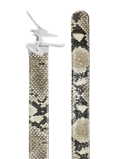 Giuseppe Zanotti logo plaque belt outlook