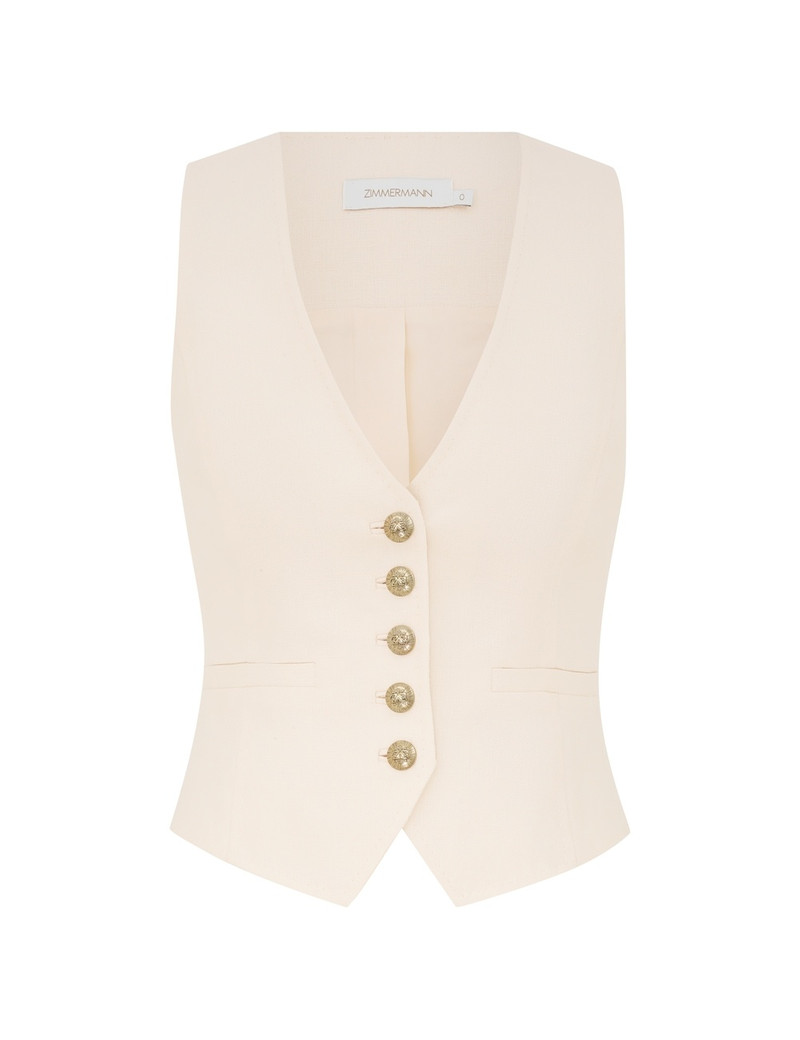 CRUSH LINEN WAISTCOAT 1