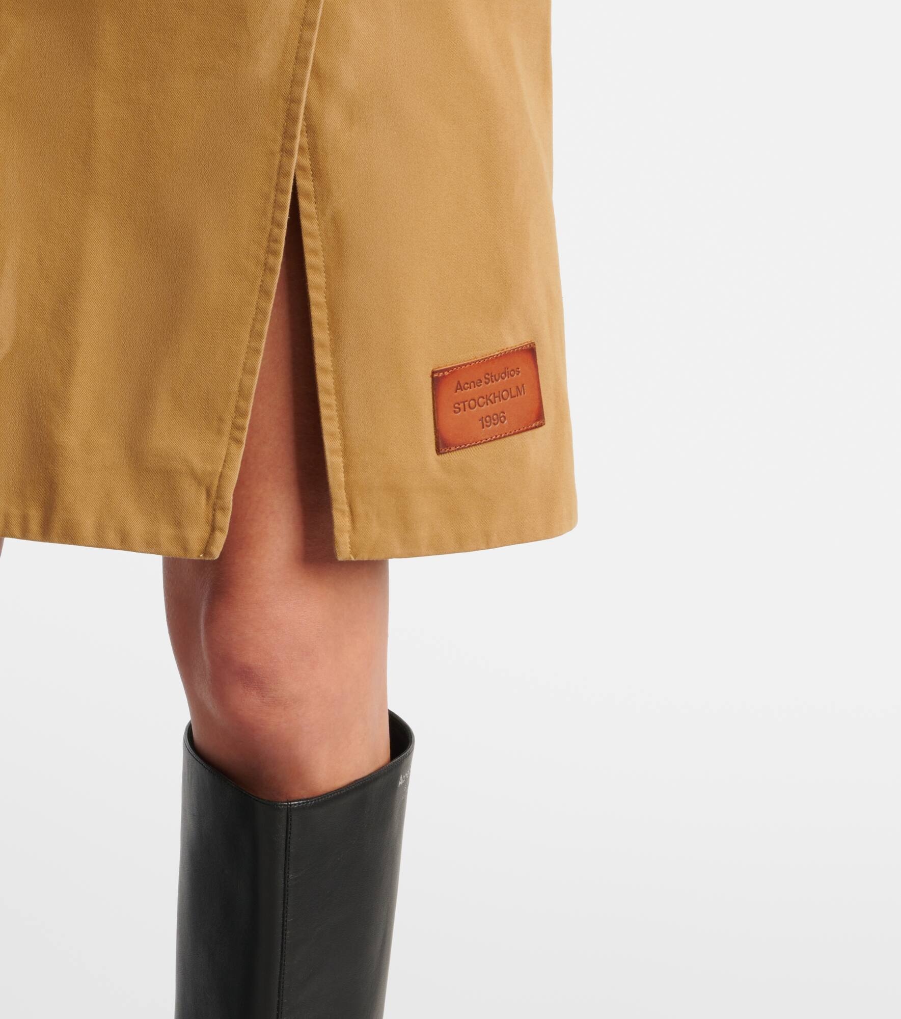 Cotton twill wrap skirt - 5