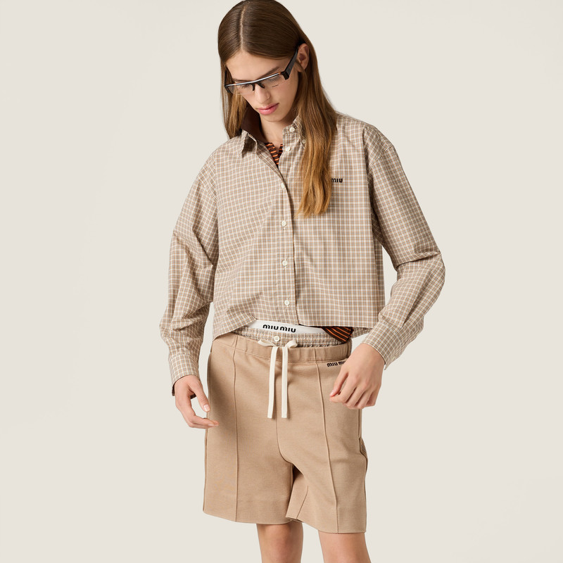 Miu Miu Checked shirt outlook