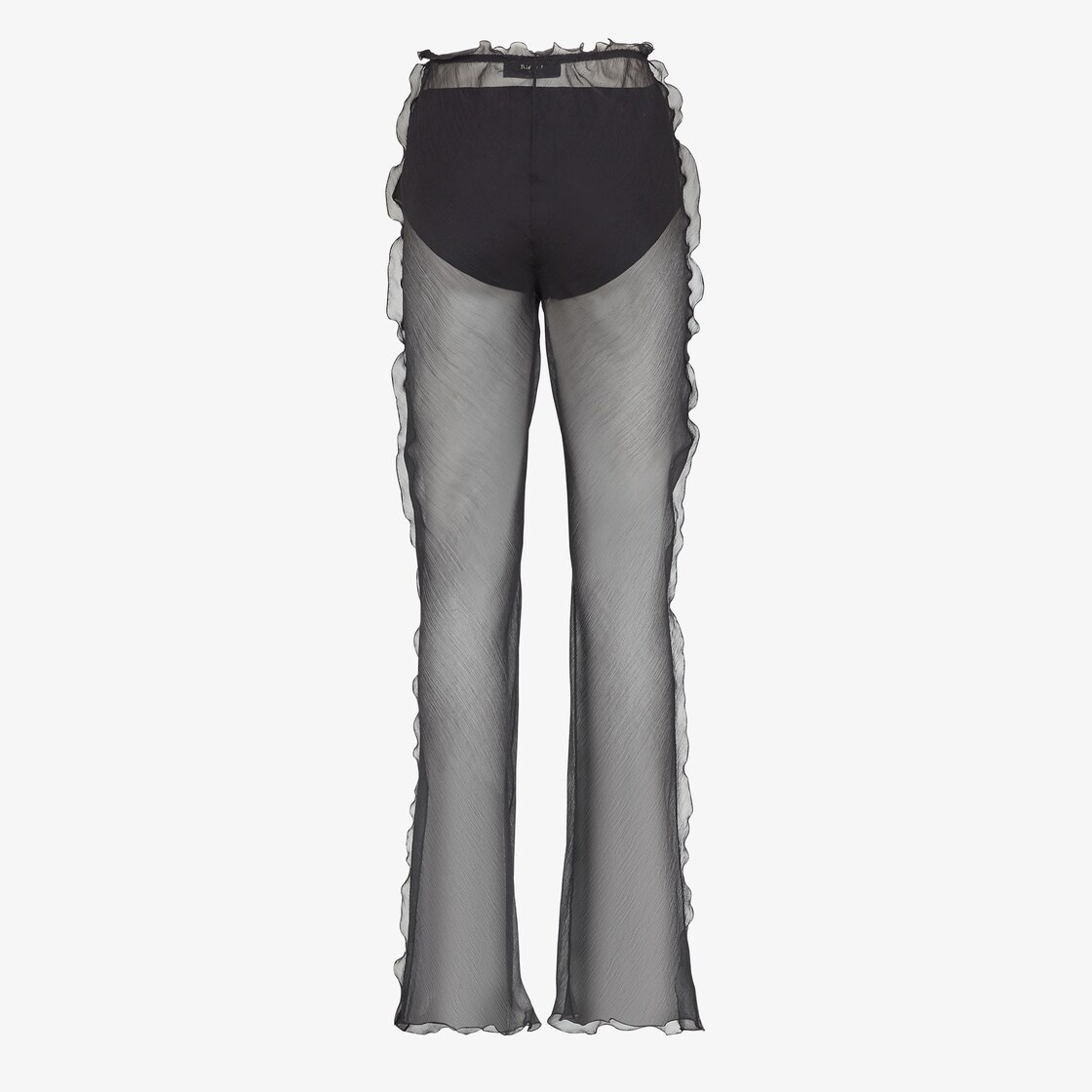Black chiffon pants - 2