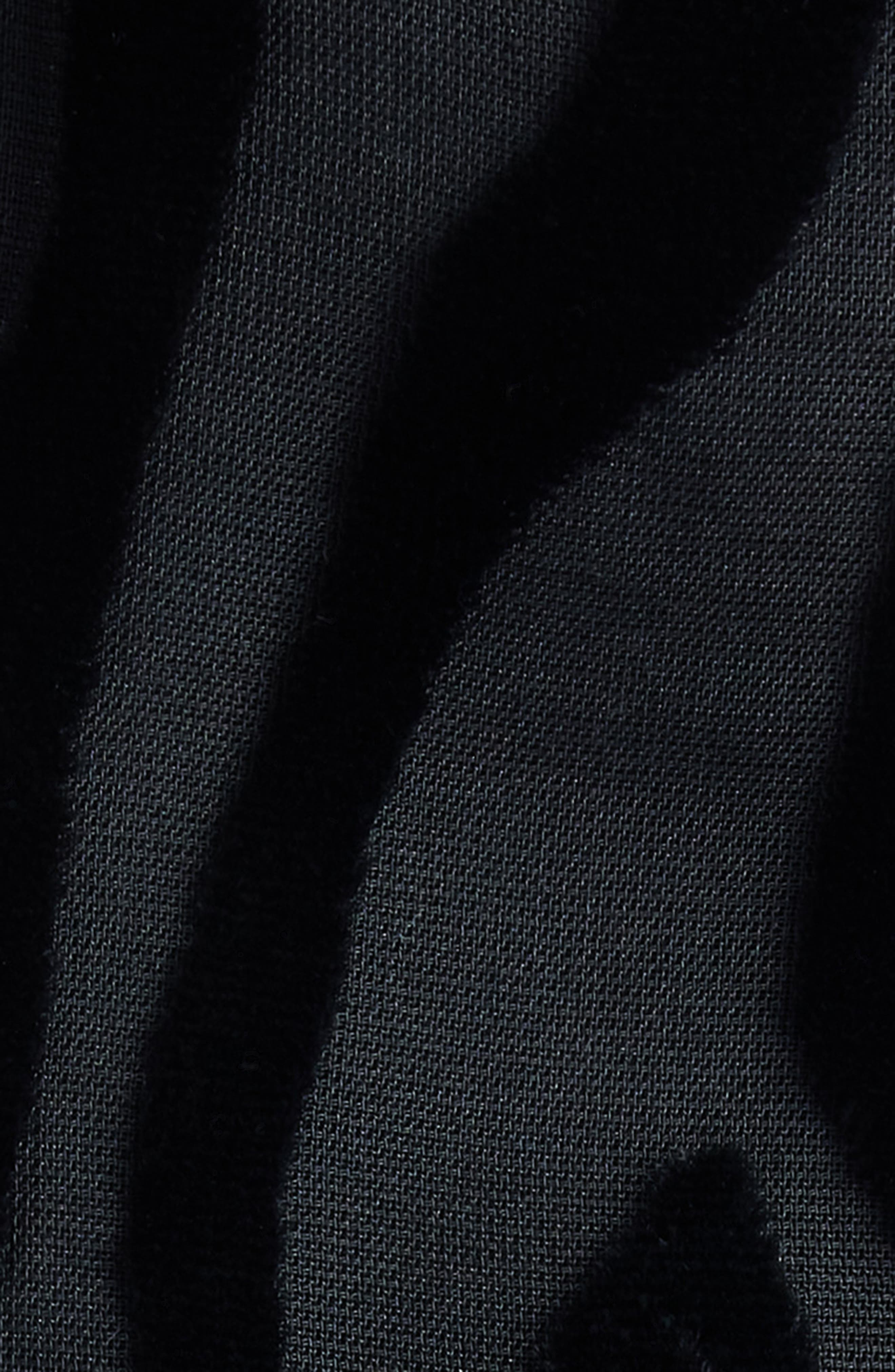 Isabel Marant Camy Long Sleeve Mixed Media Dress in Black at Nordstrom - 5