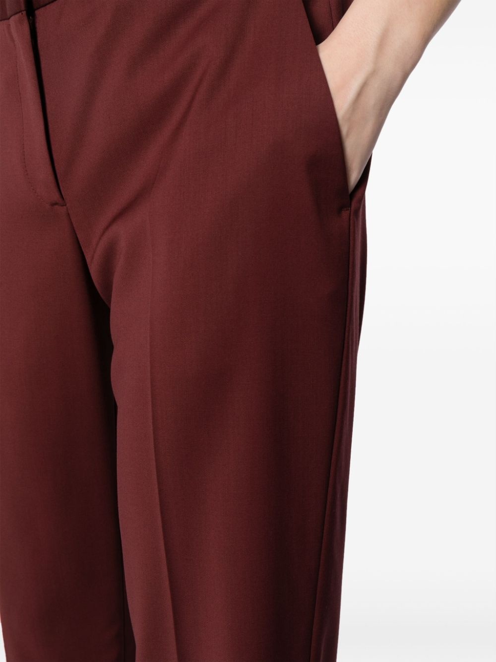 wool tapered trousers - 5