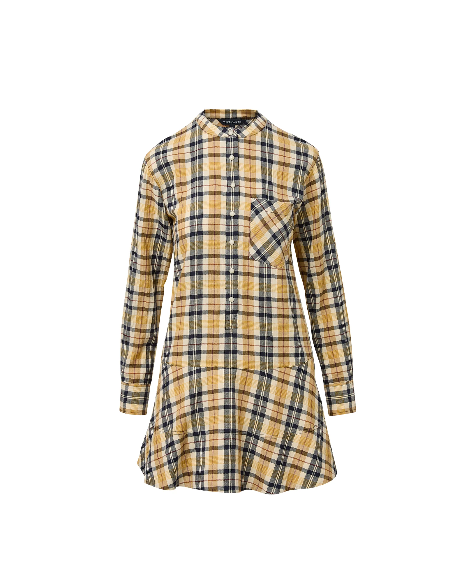 CORIN PLAID MINI DRESS - 1