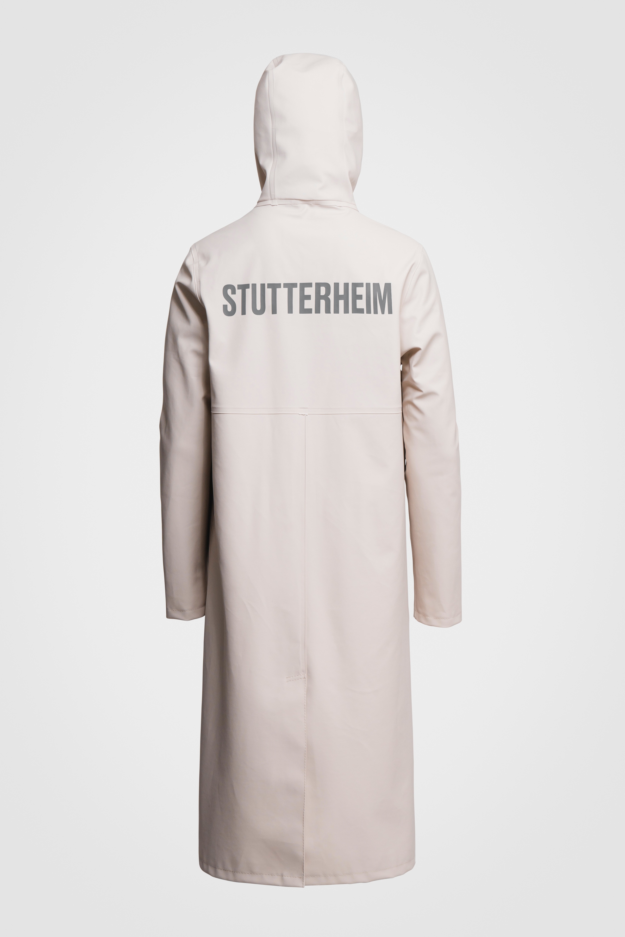 Stockholm Long Print Raincoat Light Sand - 6