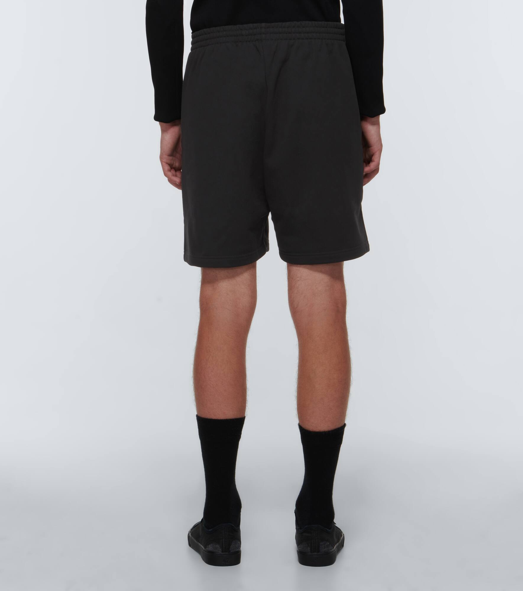 Printed cotton jersey shorts - 4