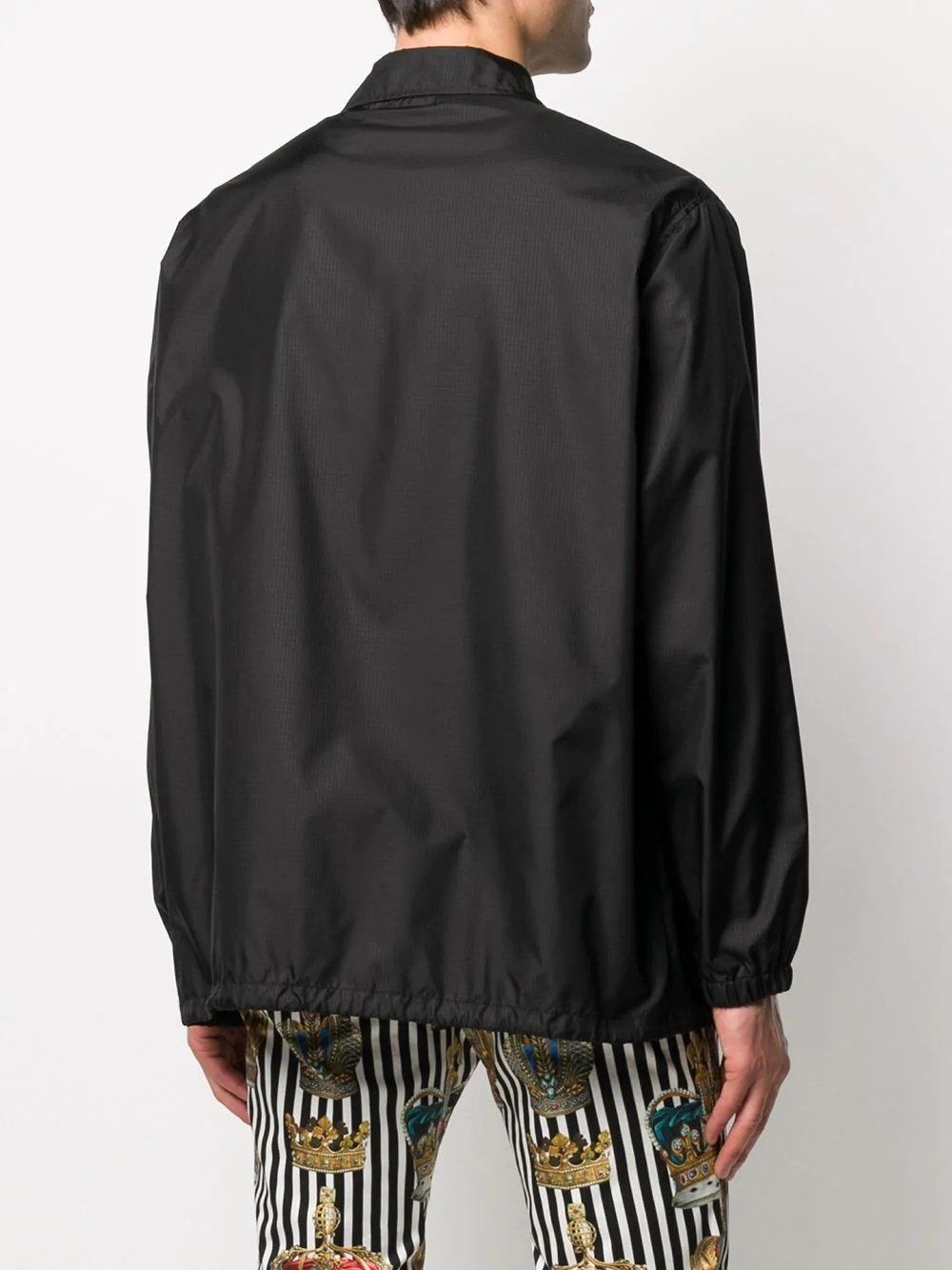 logo print jacket - 4