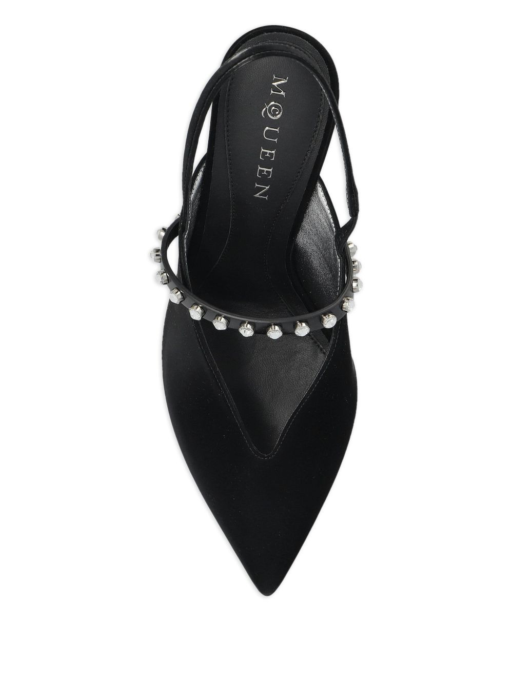 crystal-embellished slingback pumps - 3